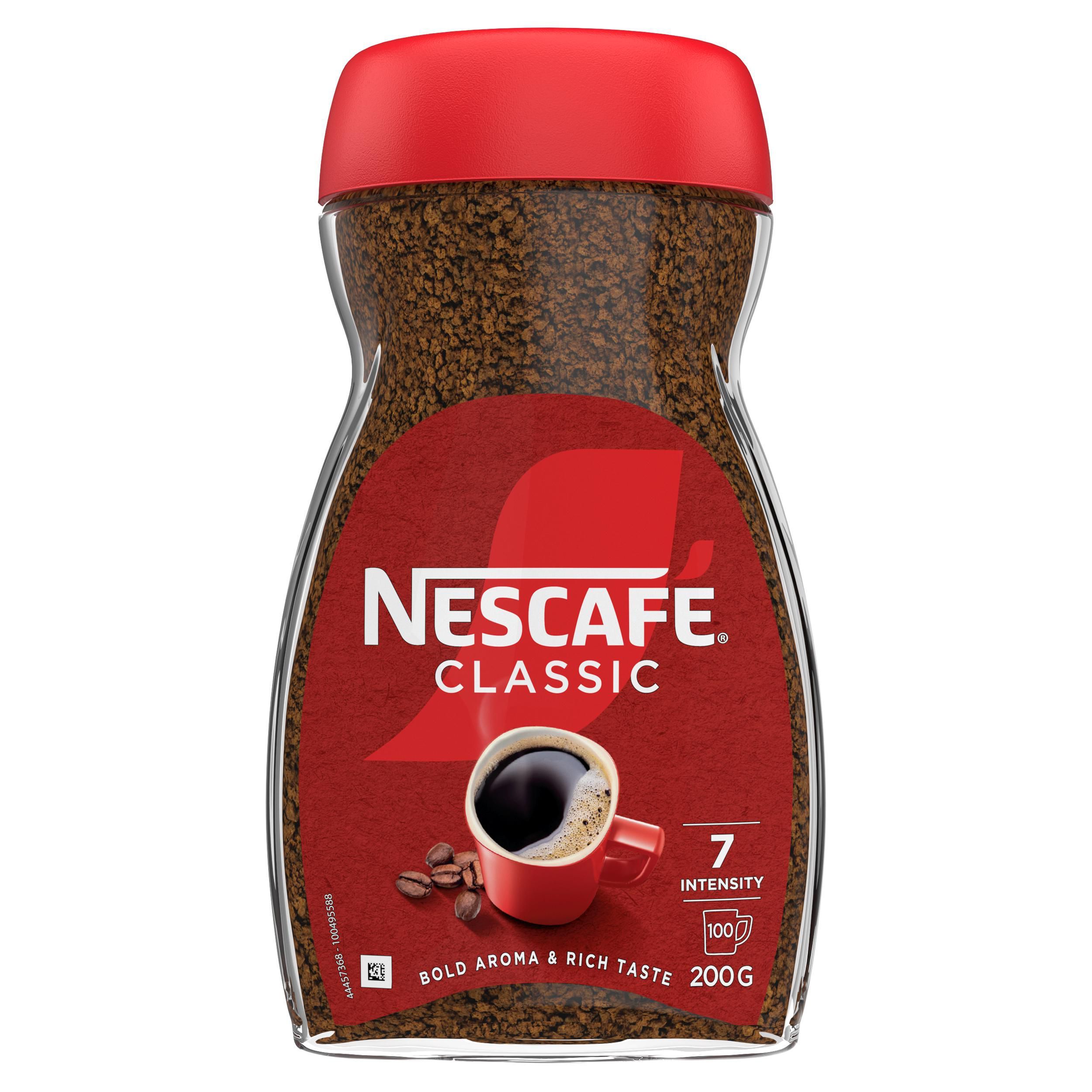 Nápoje - Nescafé Classic, rozpustná káva 200 g
