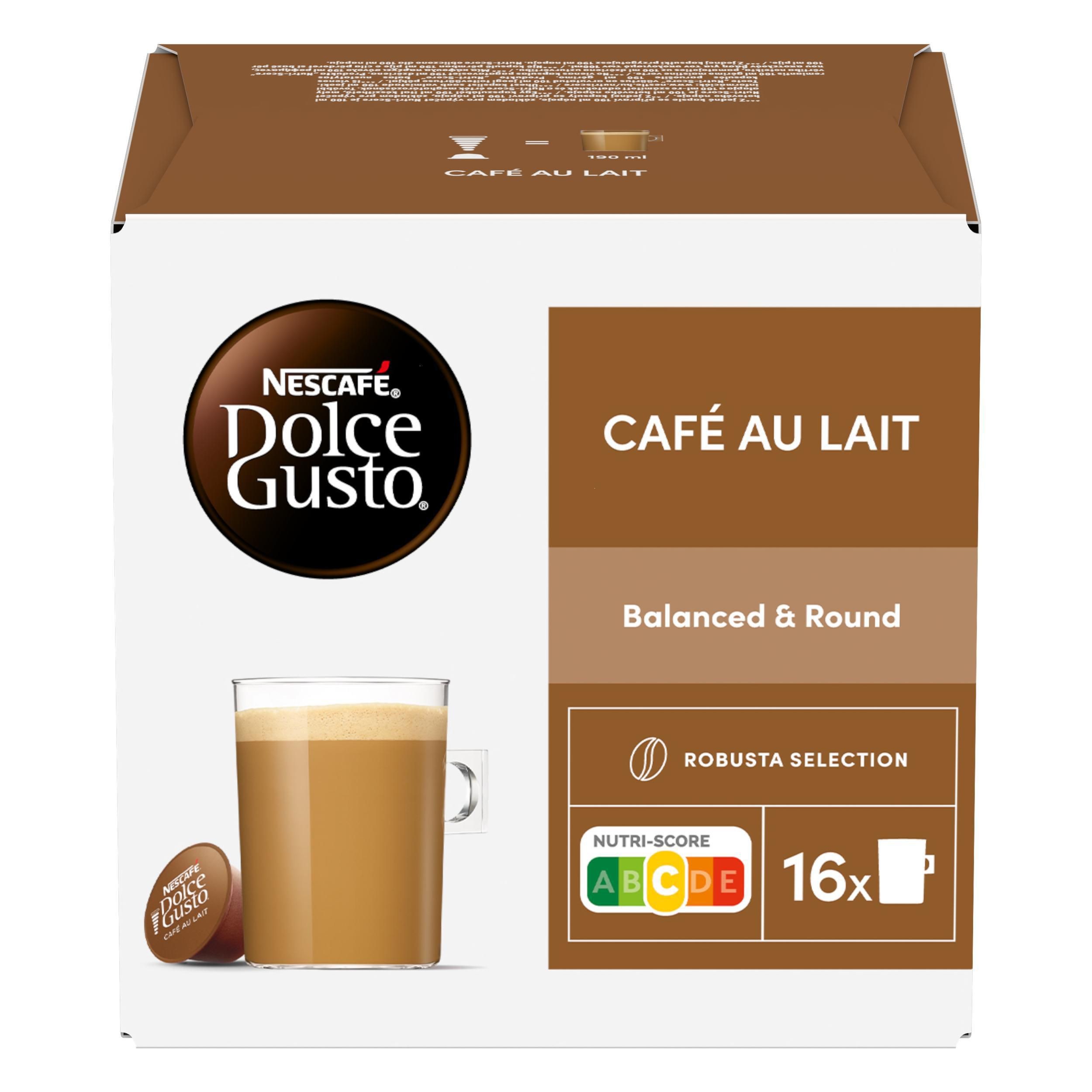Nápoje - Nescafé Dolce Gusto Café au Lait kávové kapsle 160g 16 ks