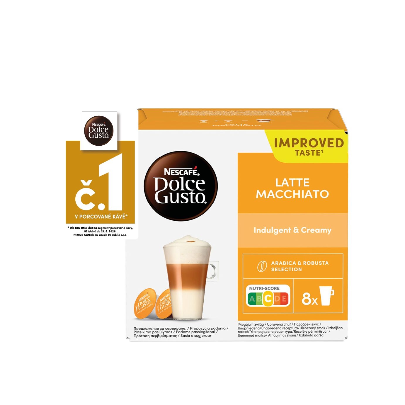 Nápoje - Nescafé Dolce Gusto Latte Macchiato kávové kapsle 16ks