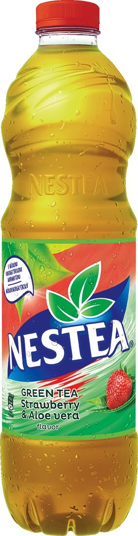 Nápoje - Nestea Green Tea Strawberry & Aloe Vera 1,5l
