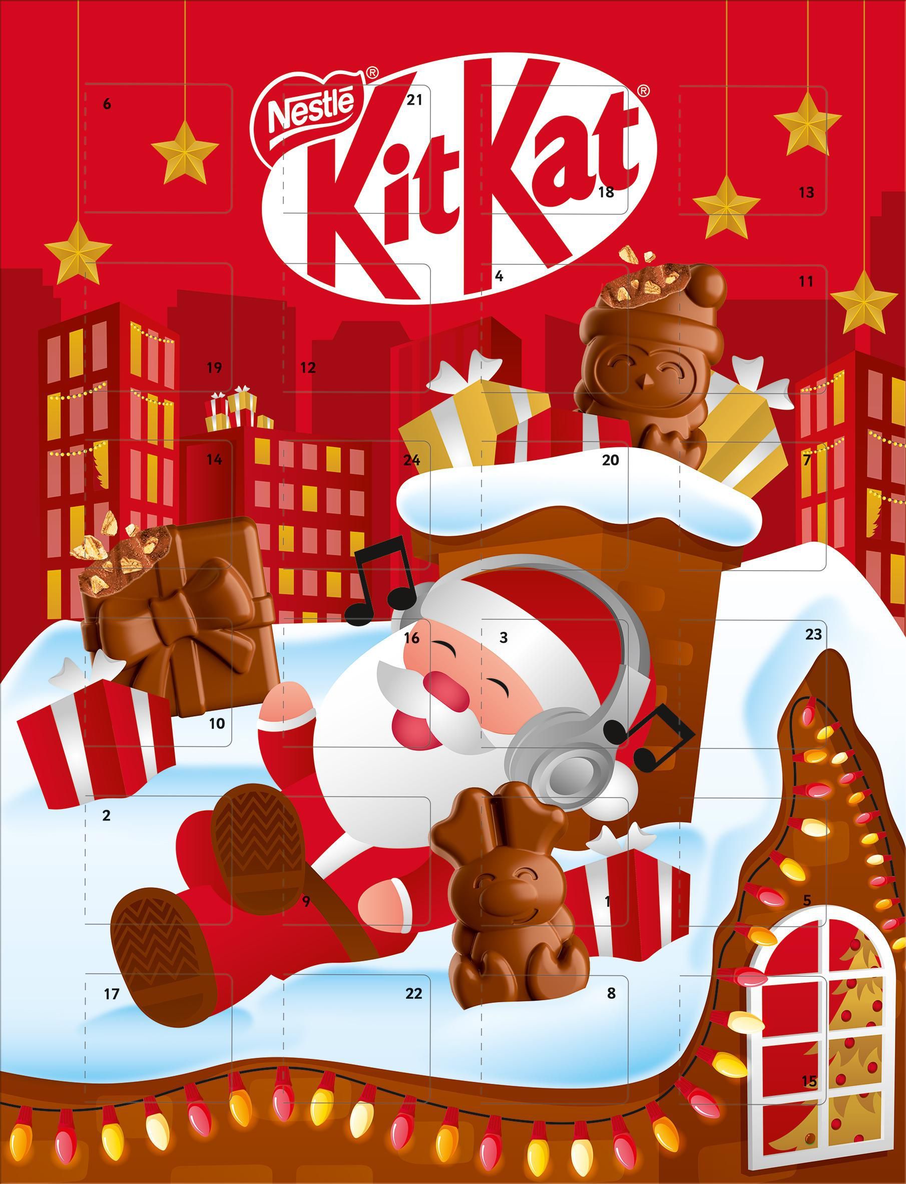 Trvanlivé potraviny - Nestlé Kit Kat Adventní kalendář 85 g