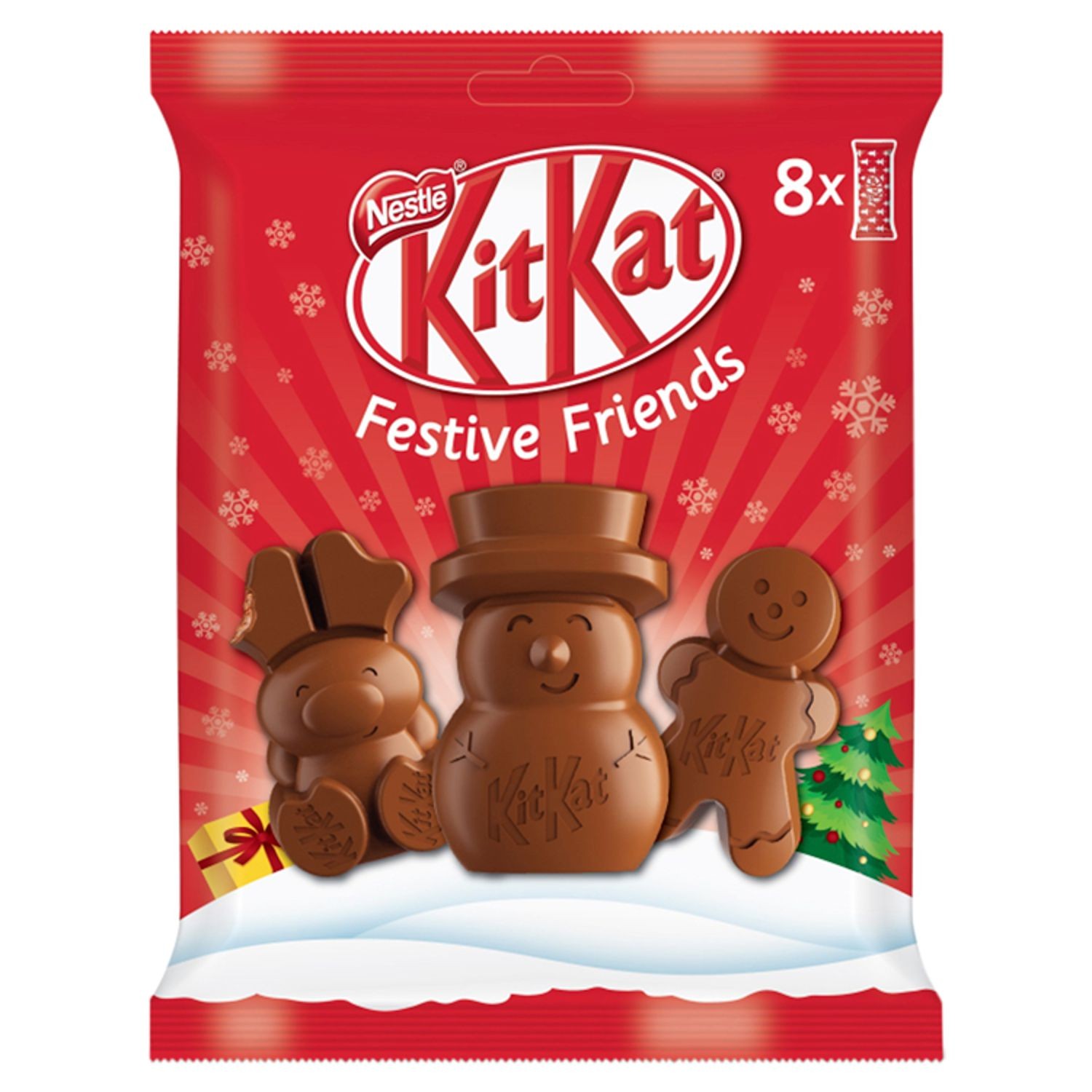 Trvanlivé potraviny - Nestlé Kitkat Vánoční kamarádi 65,6g