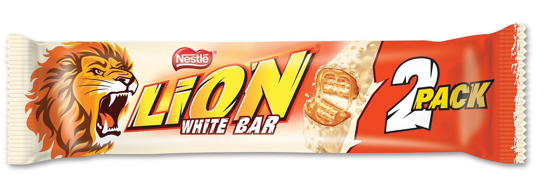 Trvanlivé potraviny - Nestlé Lion white čokoládová tyčinky 2x30g