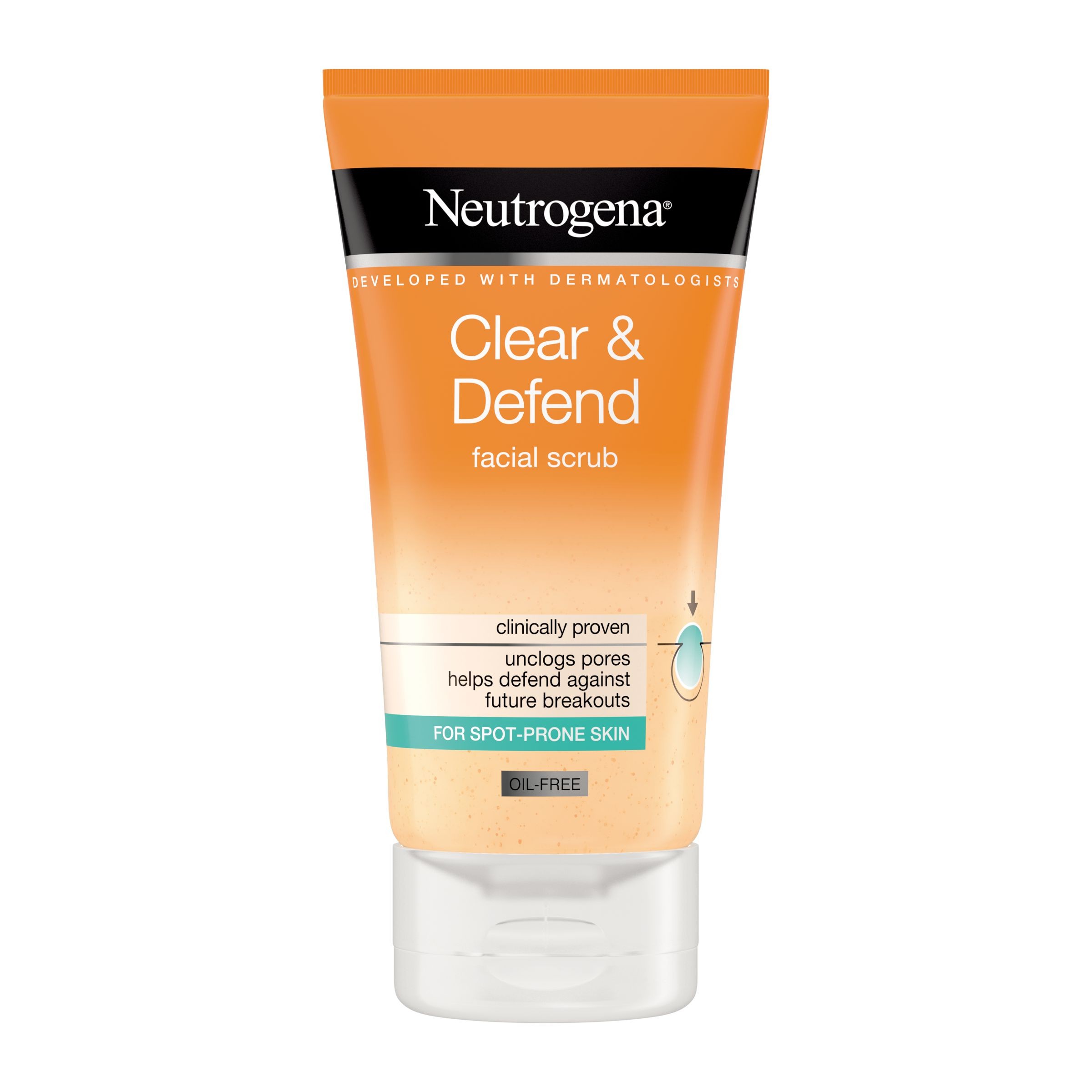 Drogerie a kosmetika - Neutrogena® Clear & Defend peeling 150 ml