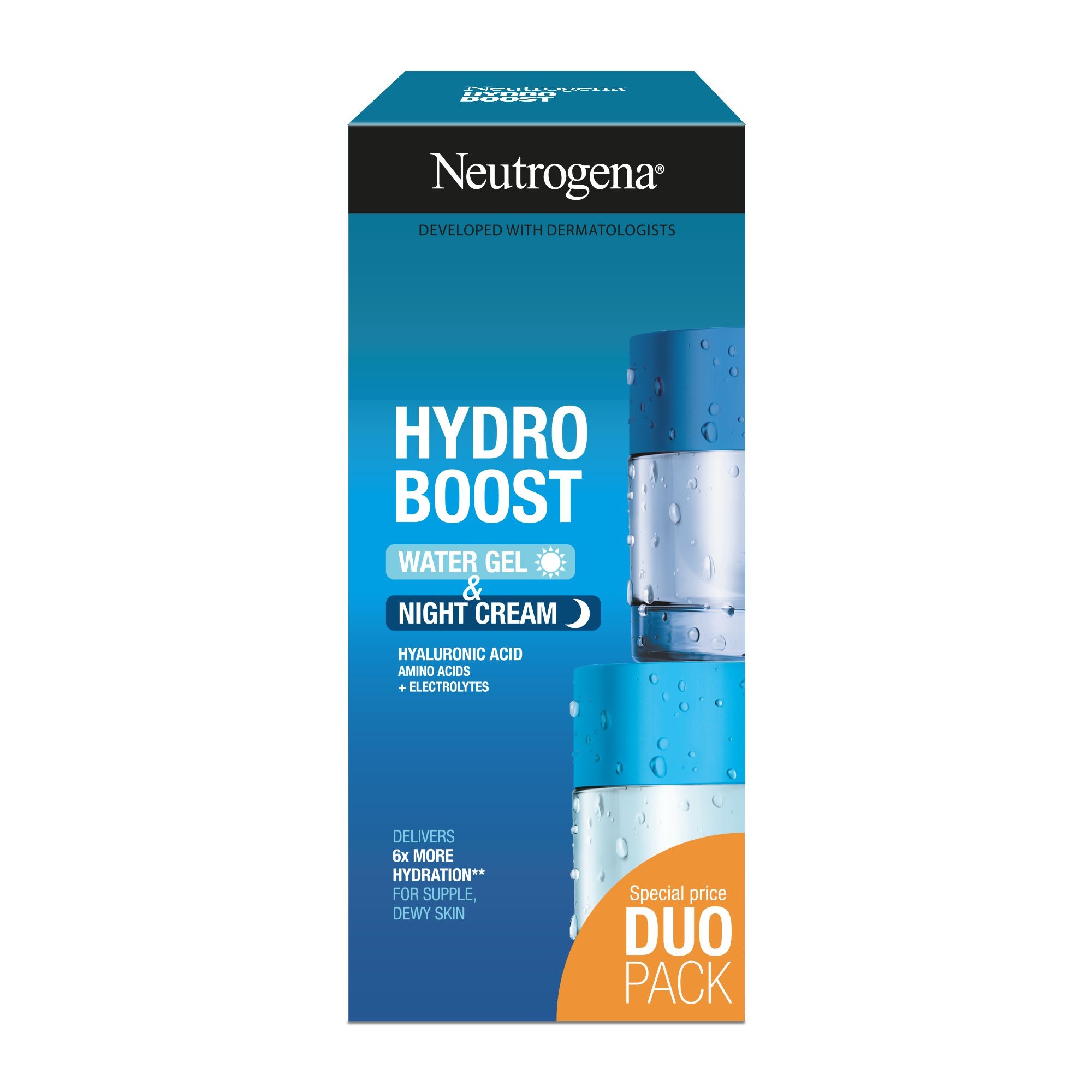 Drogerie a kosmetika - Neutrogena Hydro Boost DUO pack denní + noční 2x 50ml