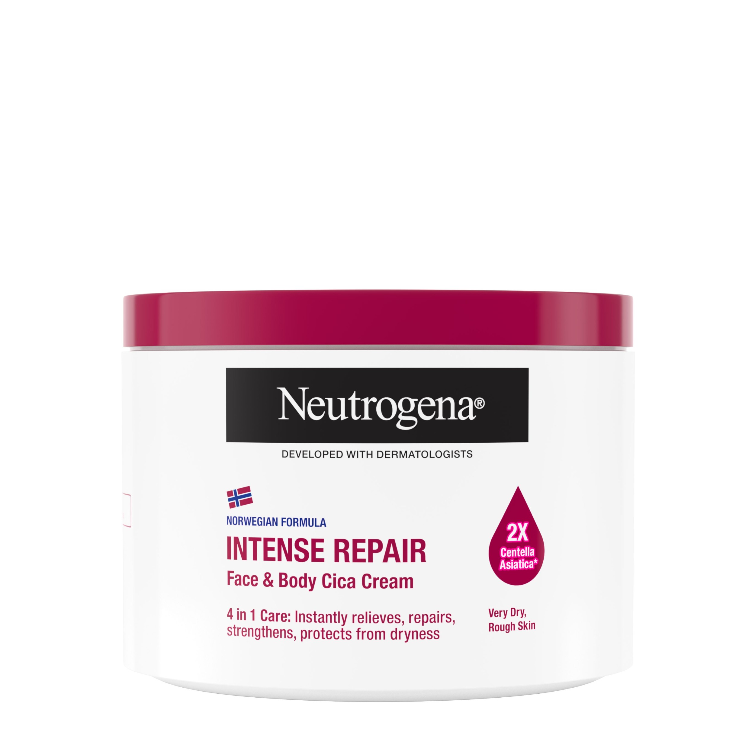 Drogerie a kosmetika - NEUTROGENA® Norská receptura Intenzivně regenerační CICA krém na obličej a tělo 400 ml