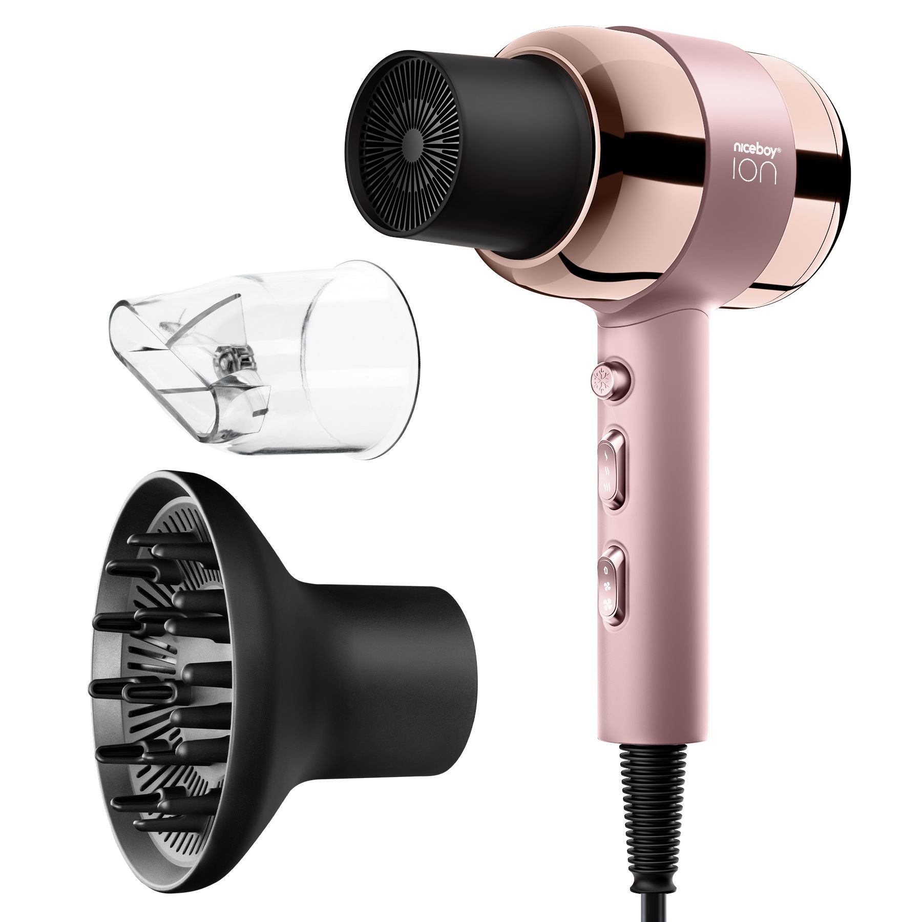 Elektro - Niceboy ION Vysoušeč vlasů AirSonic PRO Pink