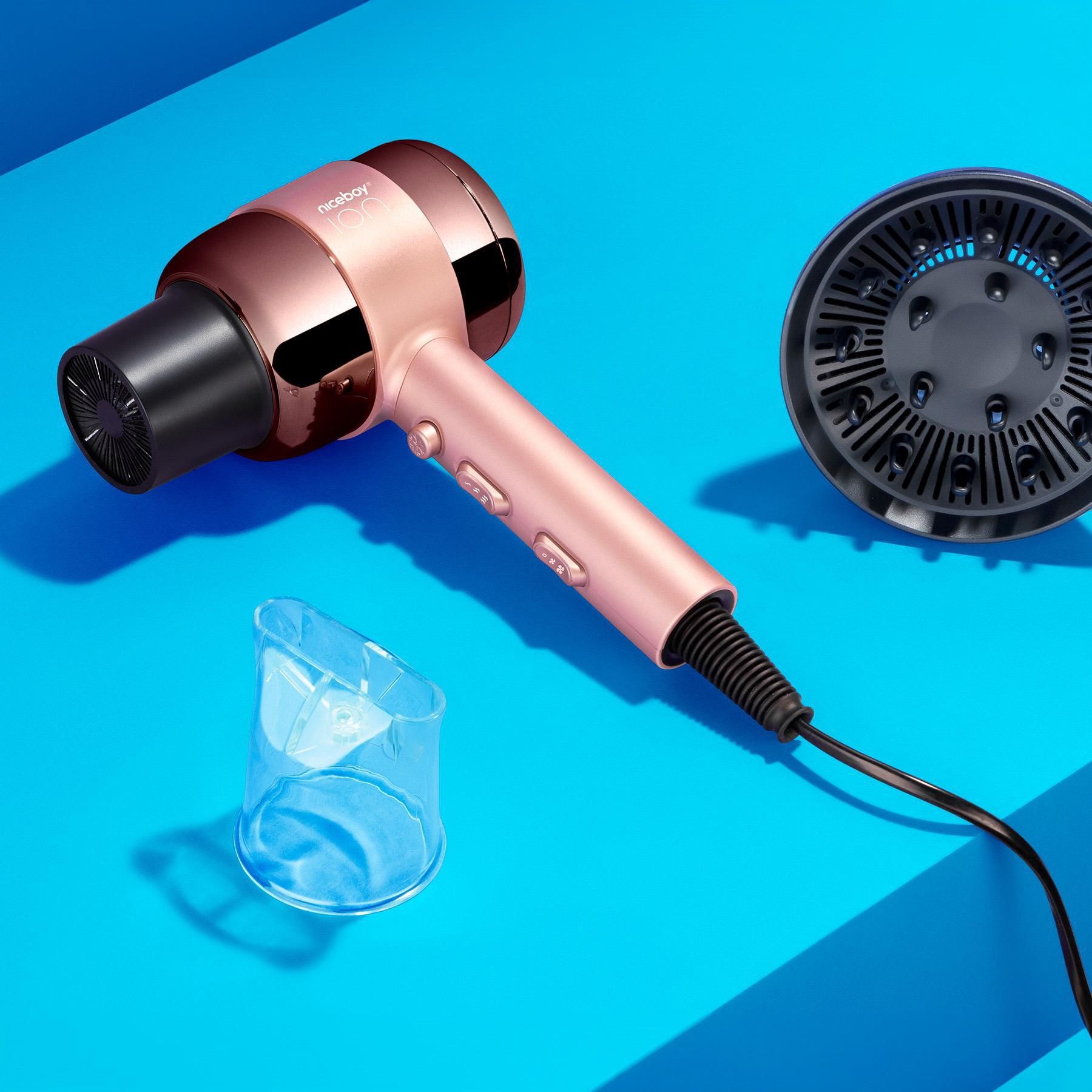 Niceboy ION Vysoušeč vlasů AirSonic PRO Pink-2