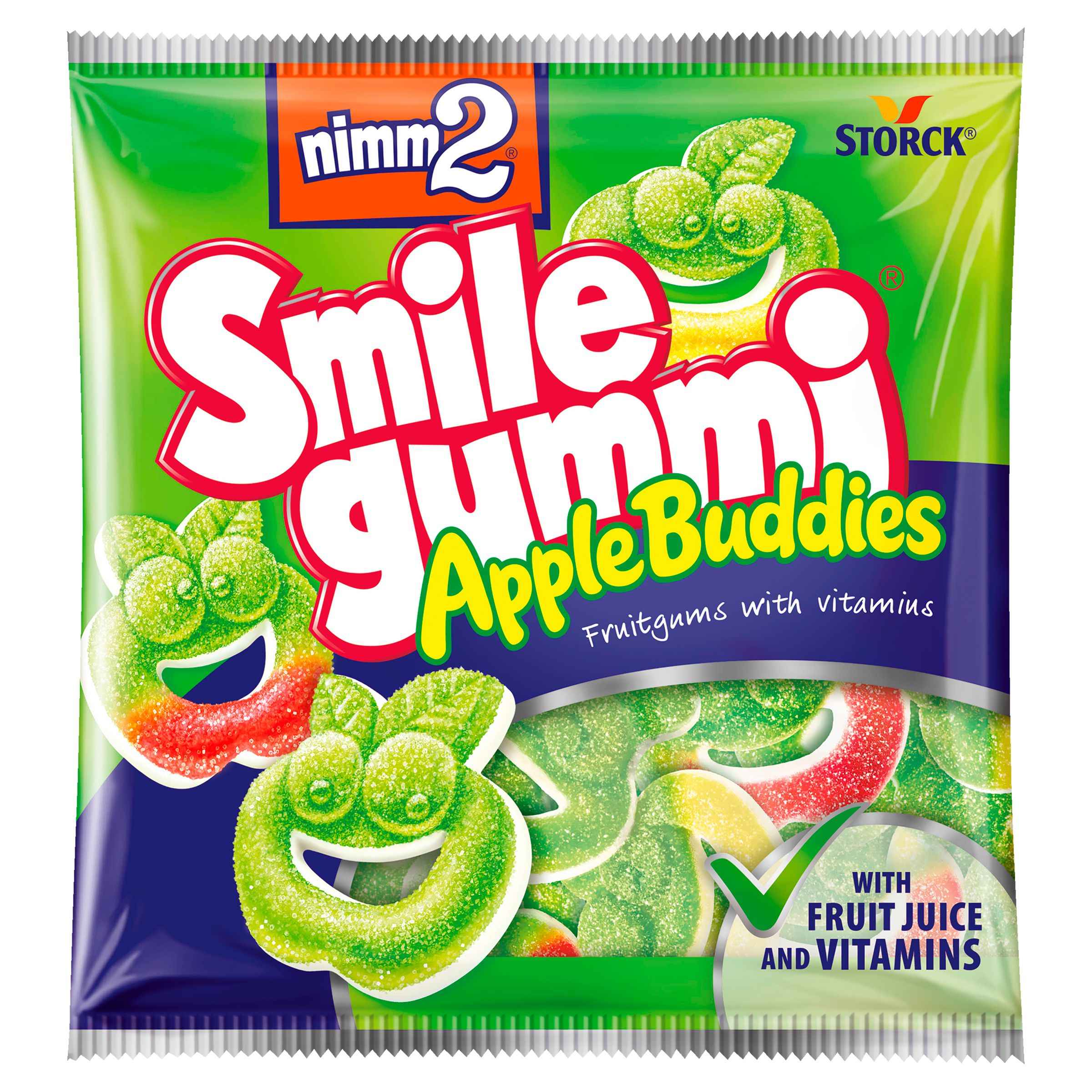 Trvanlivé potraviny - nimm2 Smilegummi Apple Buddies 90g