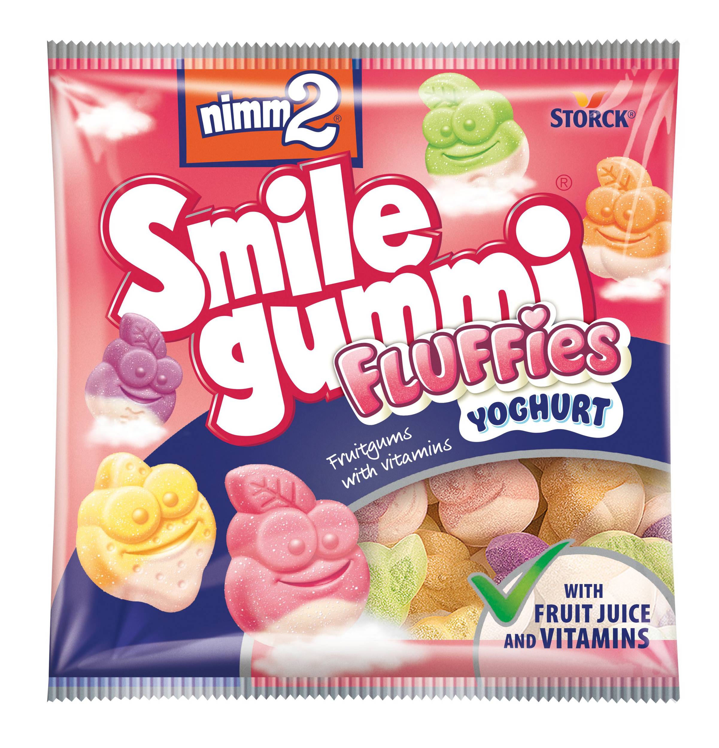 Trvanlivé potraviny - nimm2 Smilegummi Fluffies 90g
