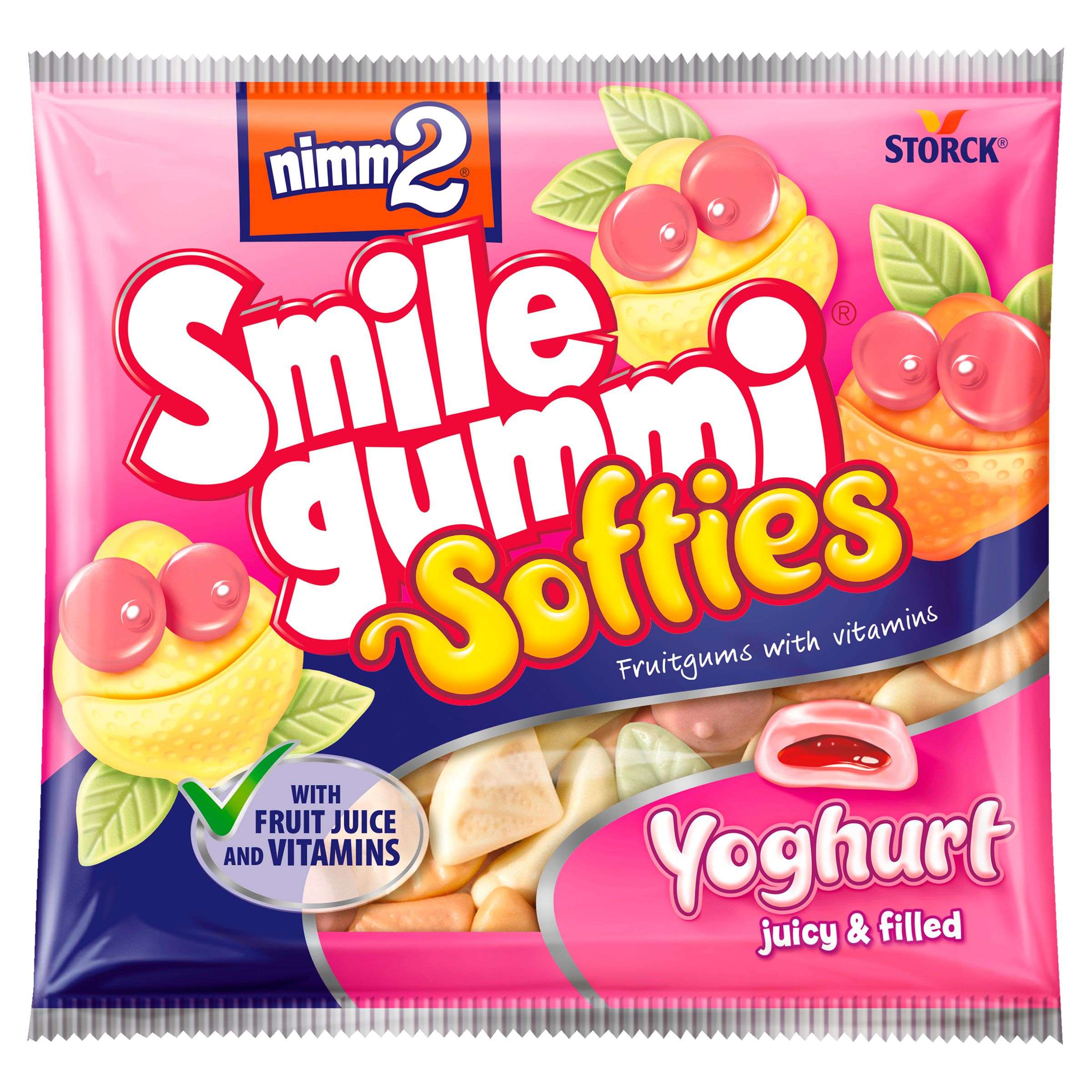 Trvanlivé potraviny - nimm2 Smilegummi Softies jogurtové 90g