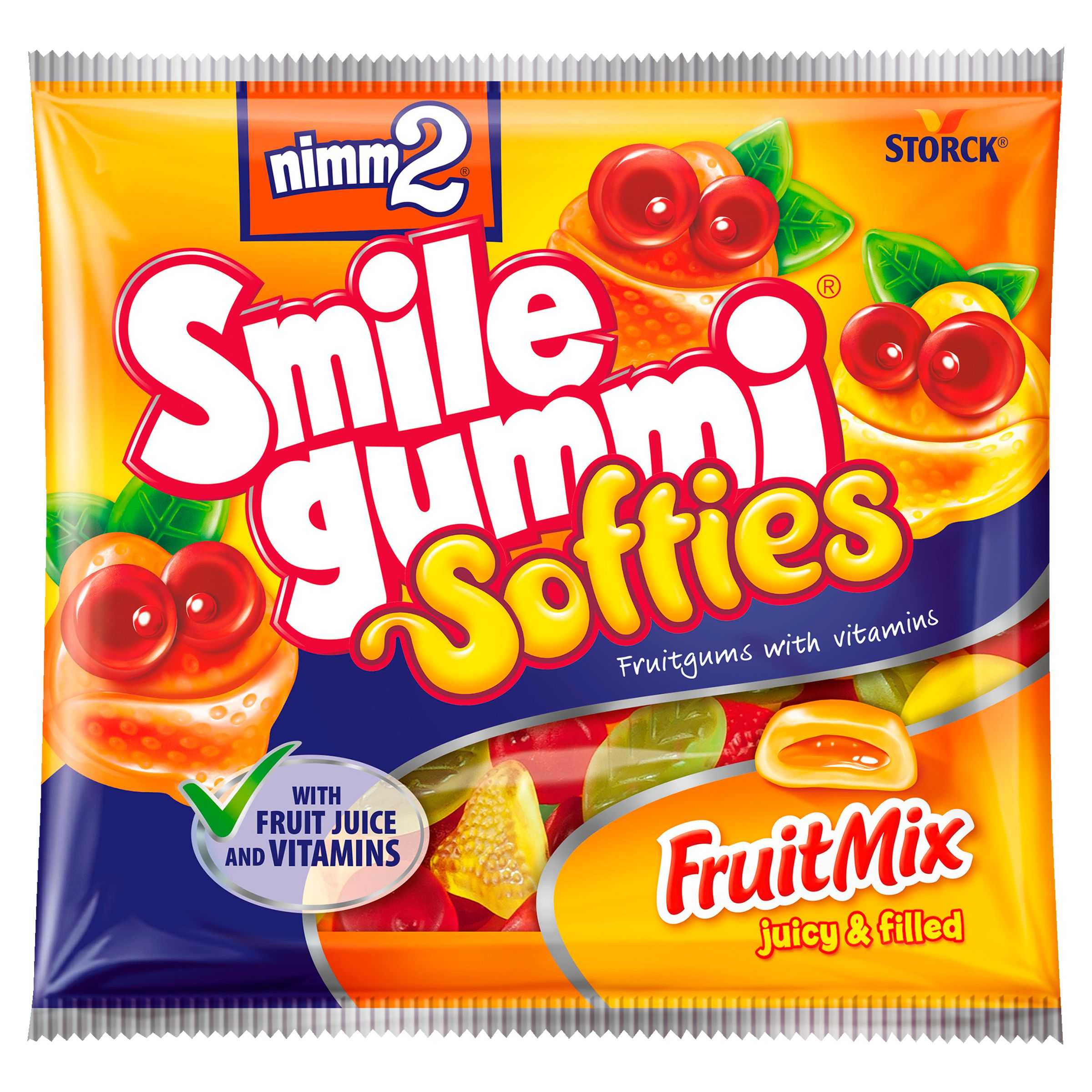 Trvanlivé potraviny - nimm2 Smilegummi Softies ovocné 90g