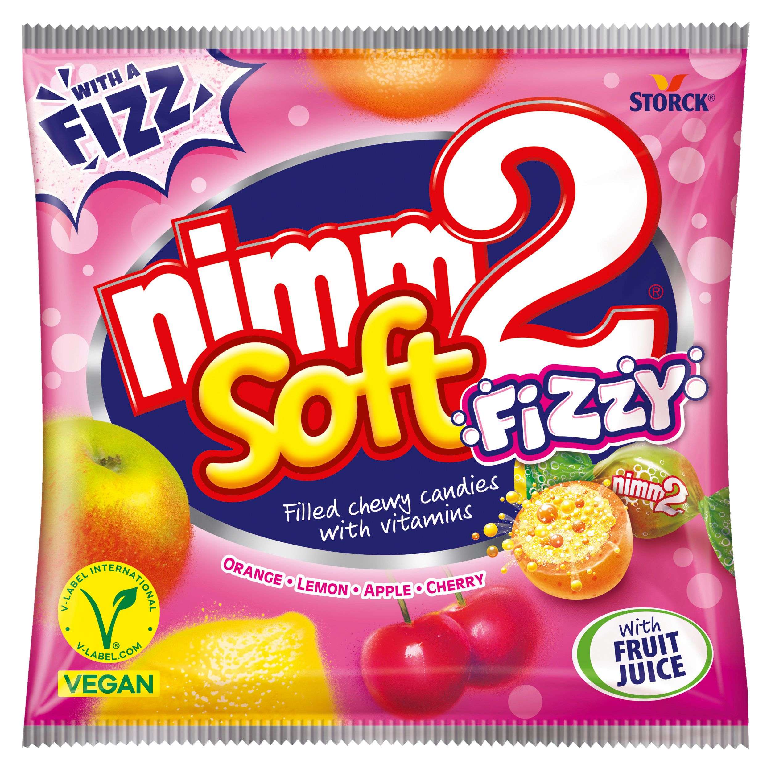 Trvanlivé potraviny - nimm2 Soft Fizzy ovocné žvýkací bonbóny 90g
