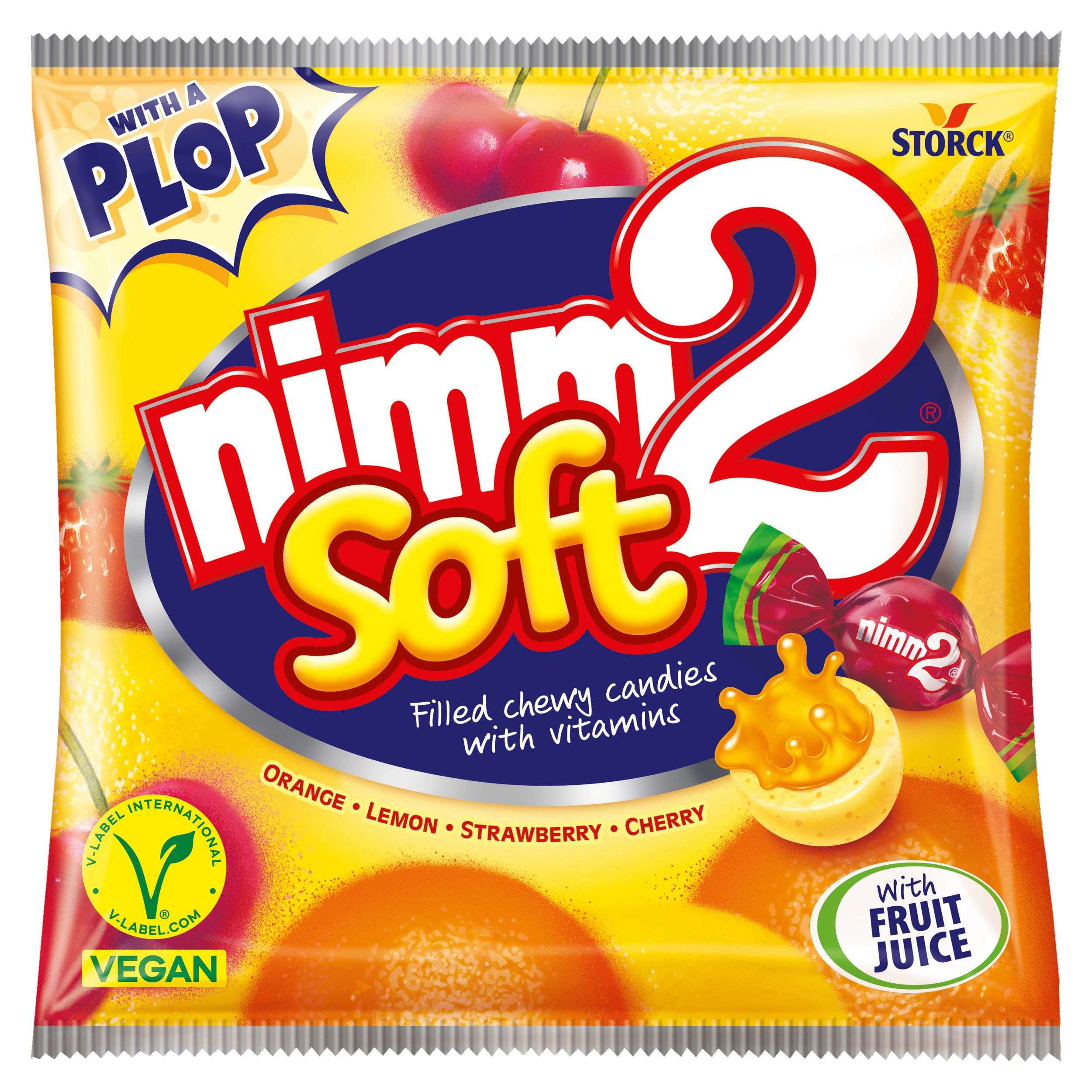 Trvanlivé potraviny - nimm2 Soft žvýkací bonbóny s ovocnou náplní 90g