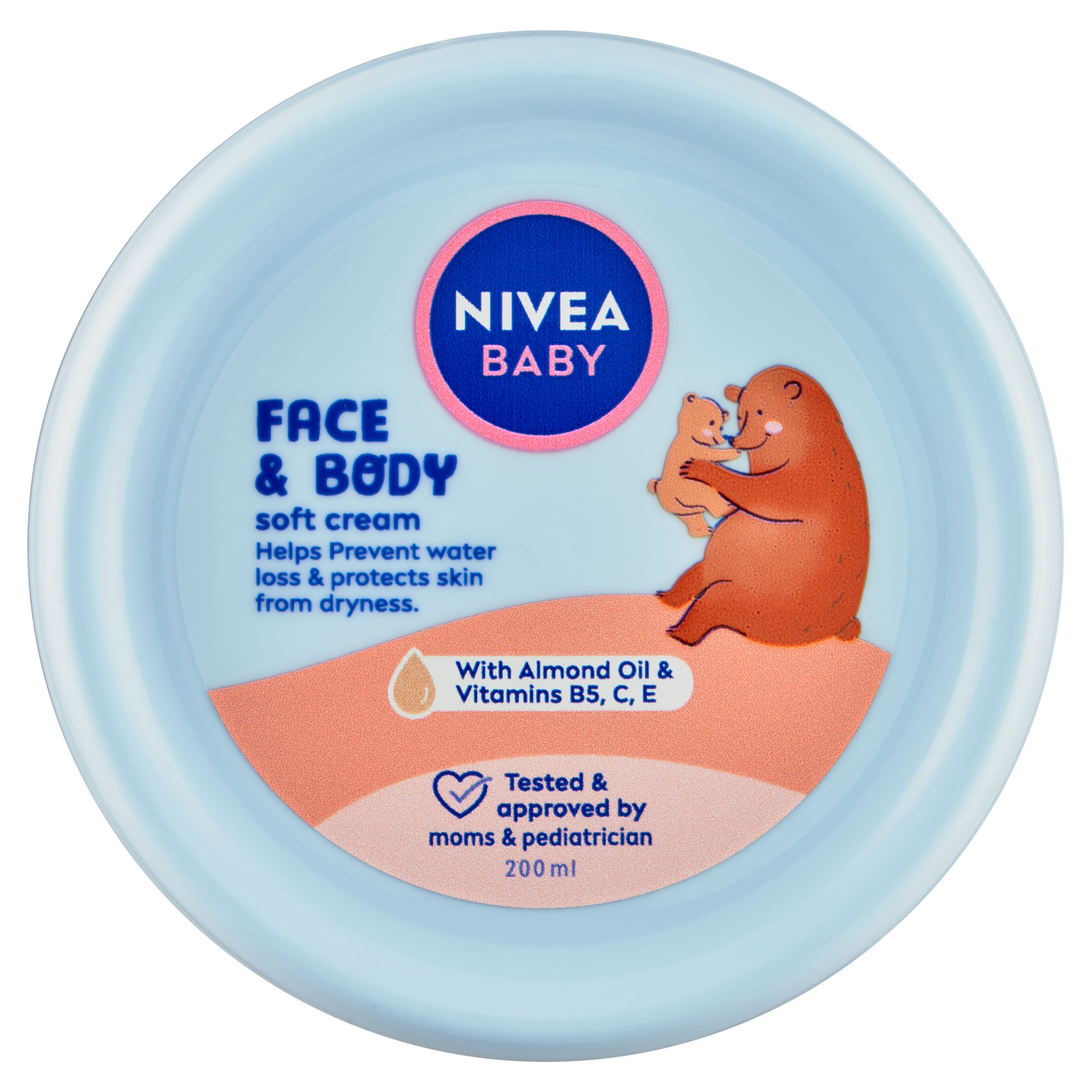 Svět dětí - Nivea Baby Soft krém na obličej a tělo 200 ml
