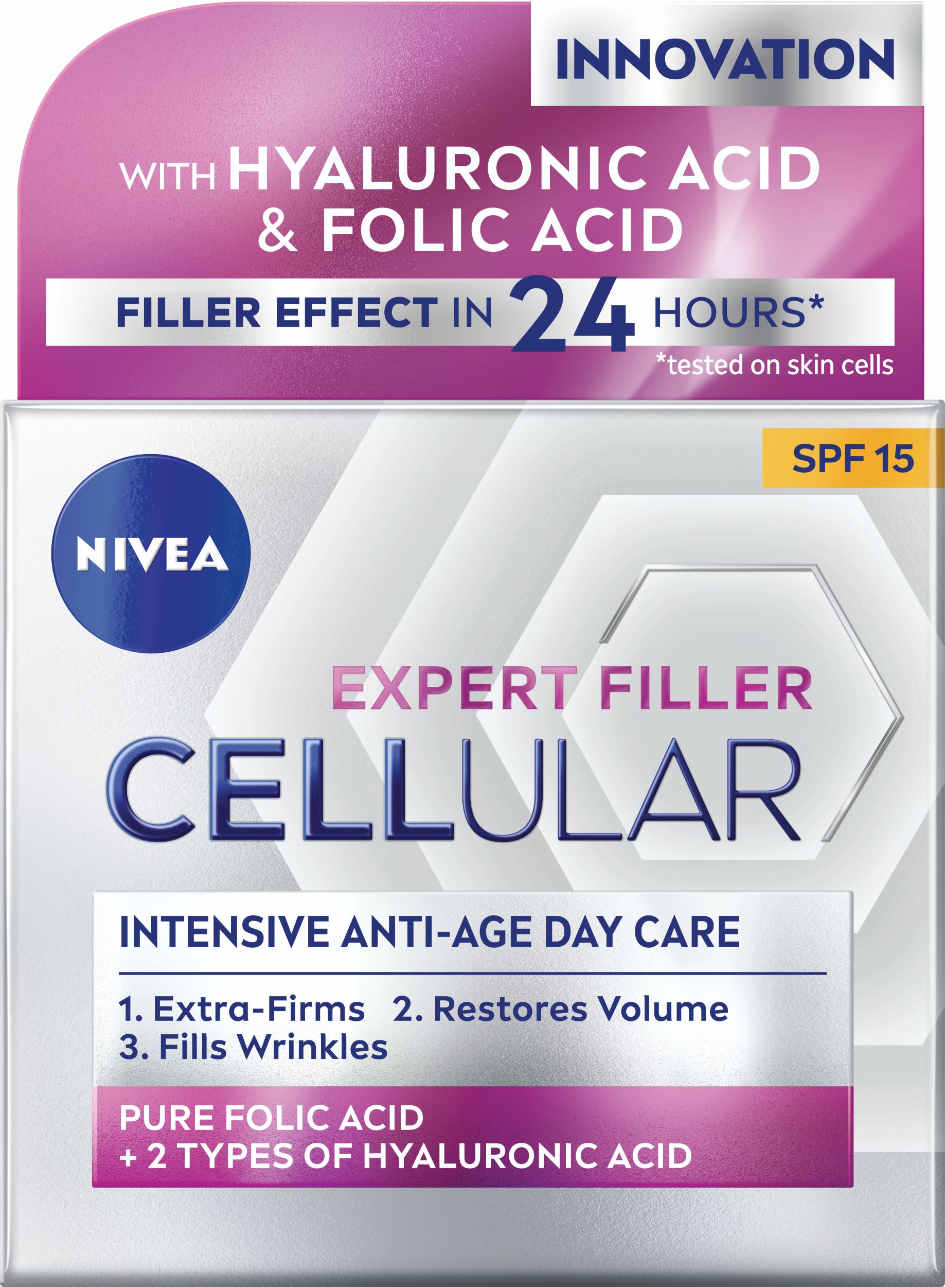 Drogerie a kosmetika - Nivea Cellular Anti-Age denní krém pro omlazení pleti OF 15 50 ml