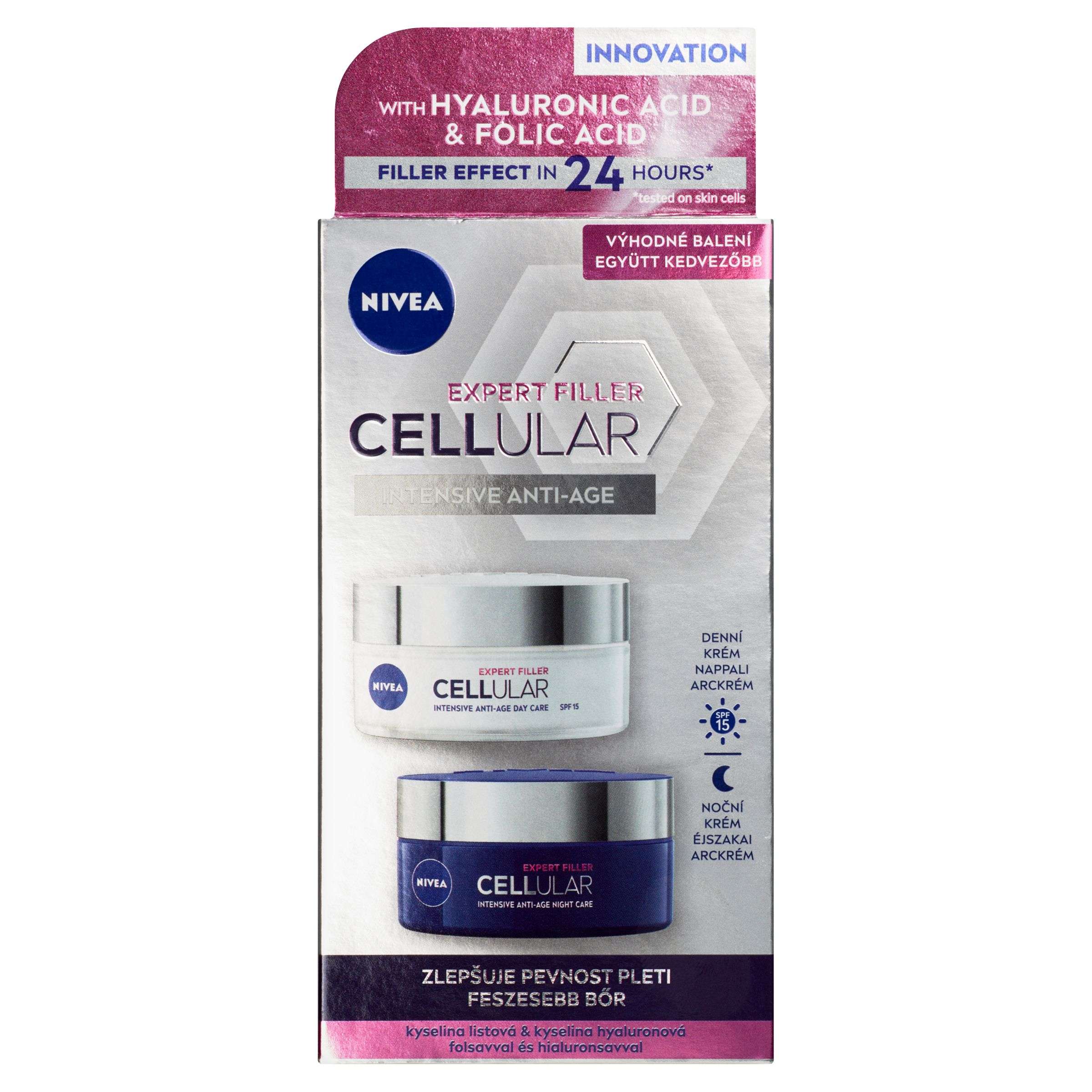Drogerie a kosmetika - Nivea Cellular Expert Filler duopac