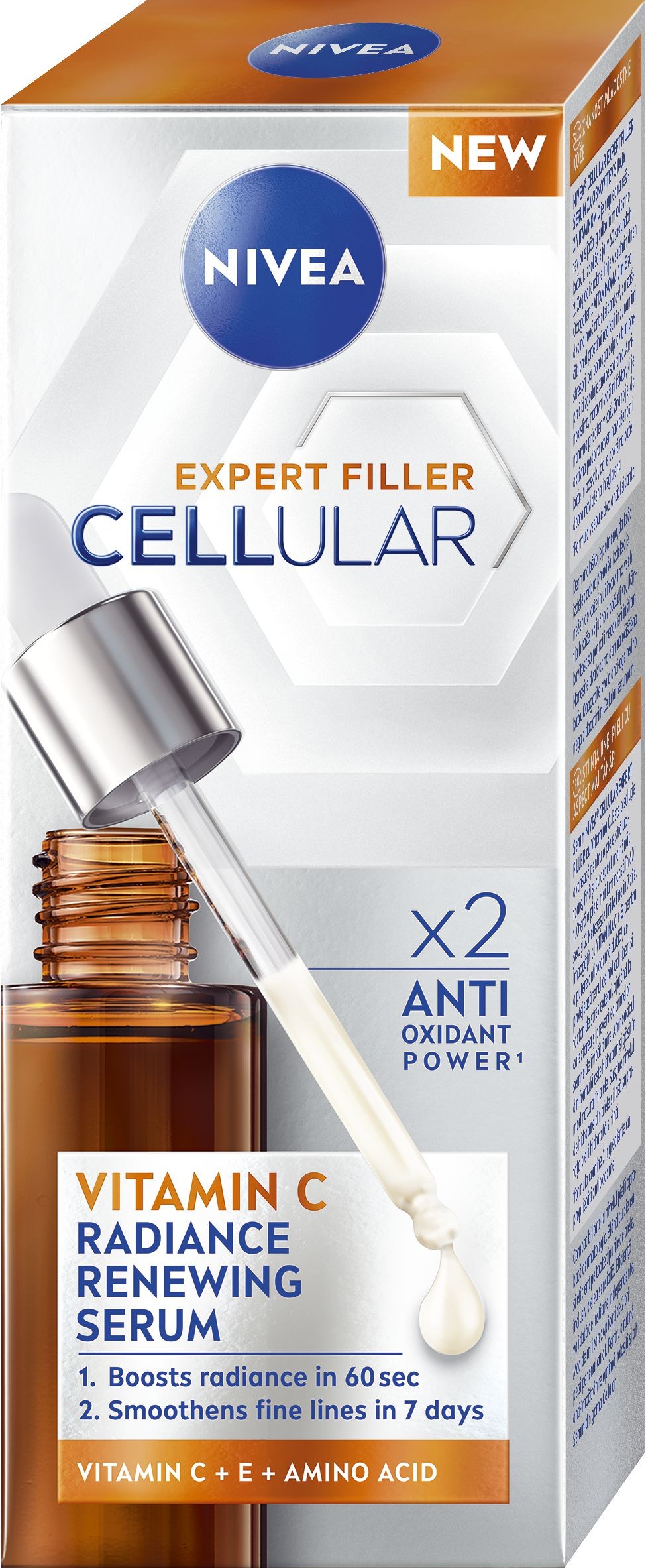 Drogerie a kosmetika - Nivea Cellular Expert Filler Sérum vitamín C 30 ml