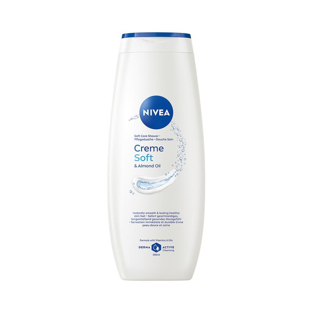 Drogerie a kosmetika - Nivea Creme Soft pečující sprchový gel 500 ml