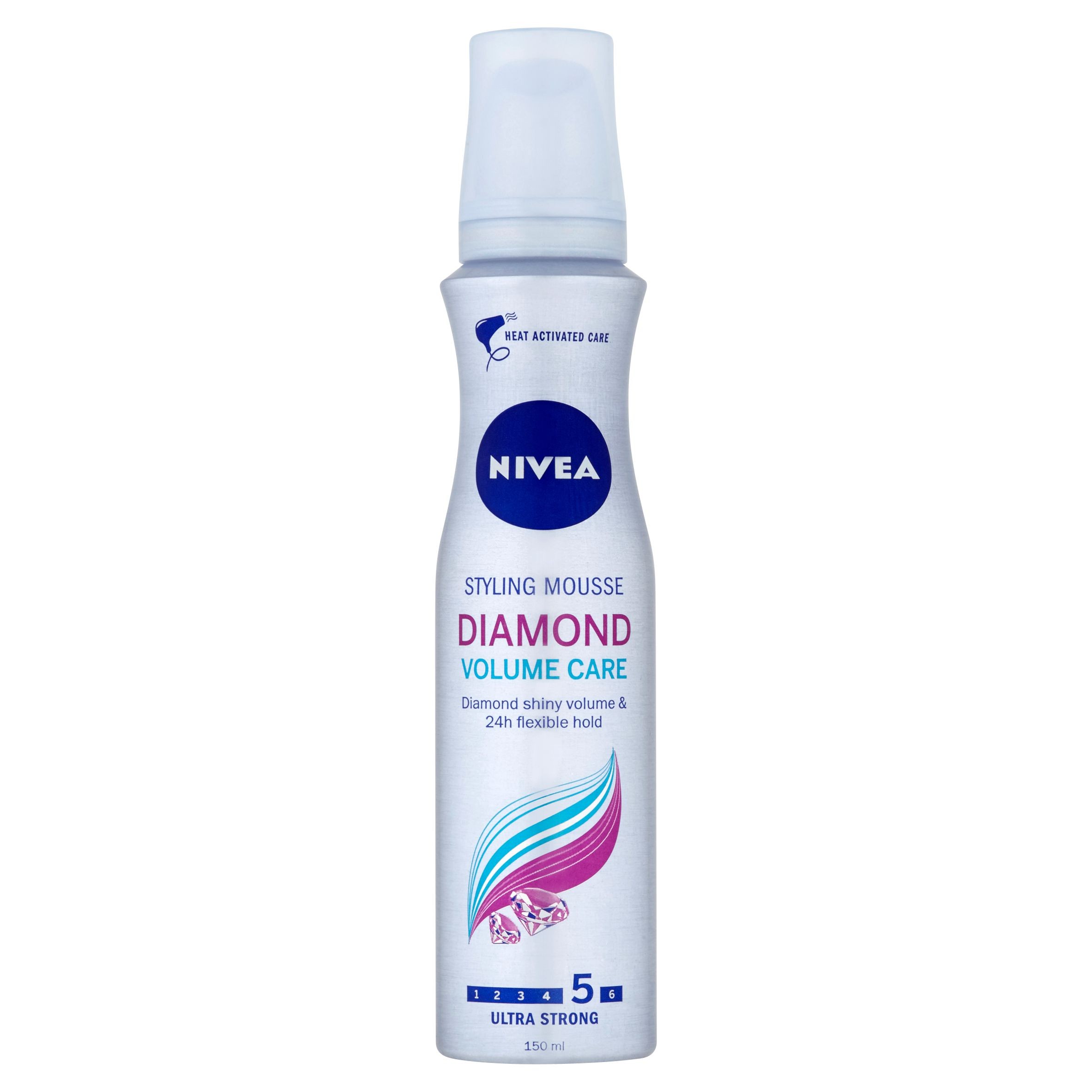 Drogerie a kosmetika - Nivea Diamond Volume Care pěnové tužidlo 150 ml