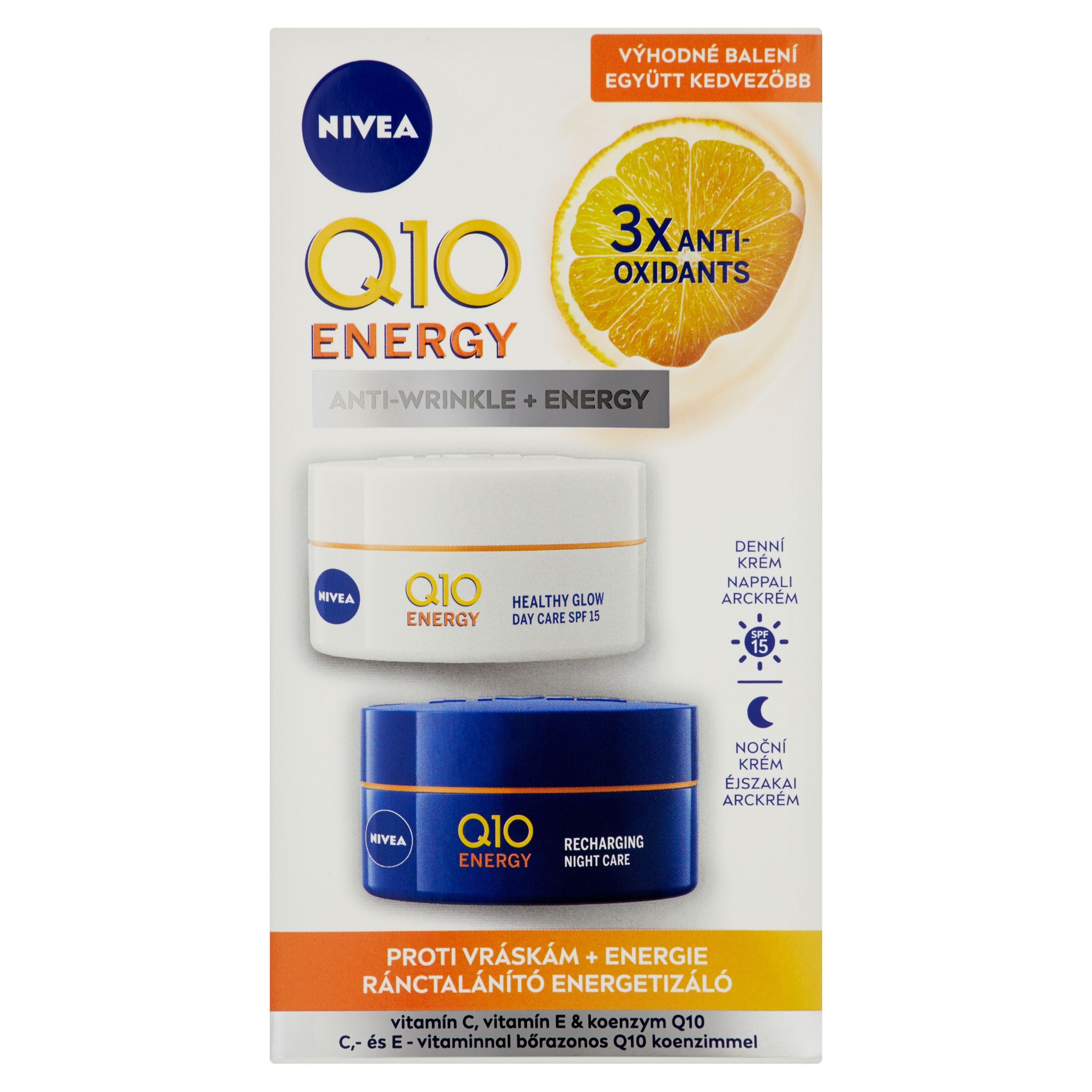 Drogerie a kosmetika - Nivea FC Q10 Energy Duopack