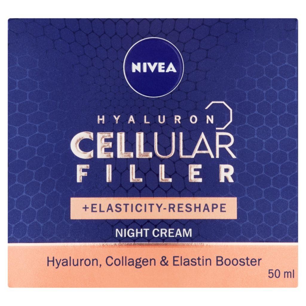 Drogerie a kosmetika - Nivea Hyaluron Cellular Filler Remodelační noční krém 50 ml