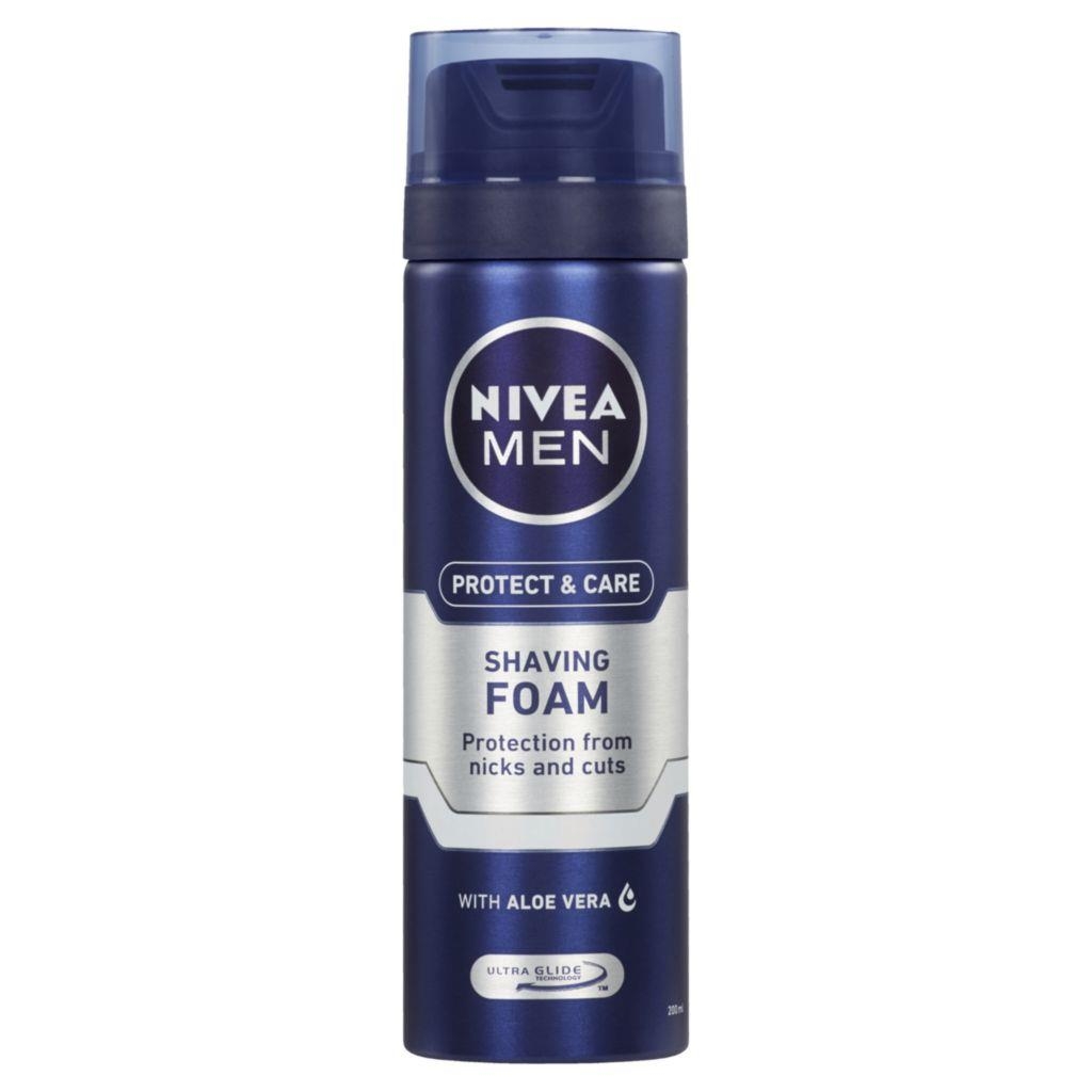 Drogerie a kosmetika - Nivea Men Protect & Care pěna na holení 200 ml