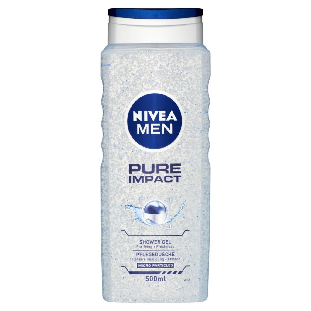 Drogerie a kosmetika - Nivea Men Pure Impact Sprchový gel 500 ml
