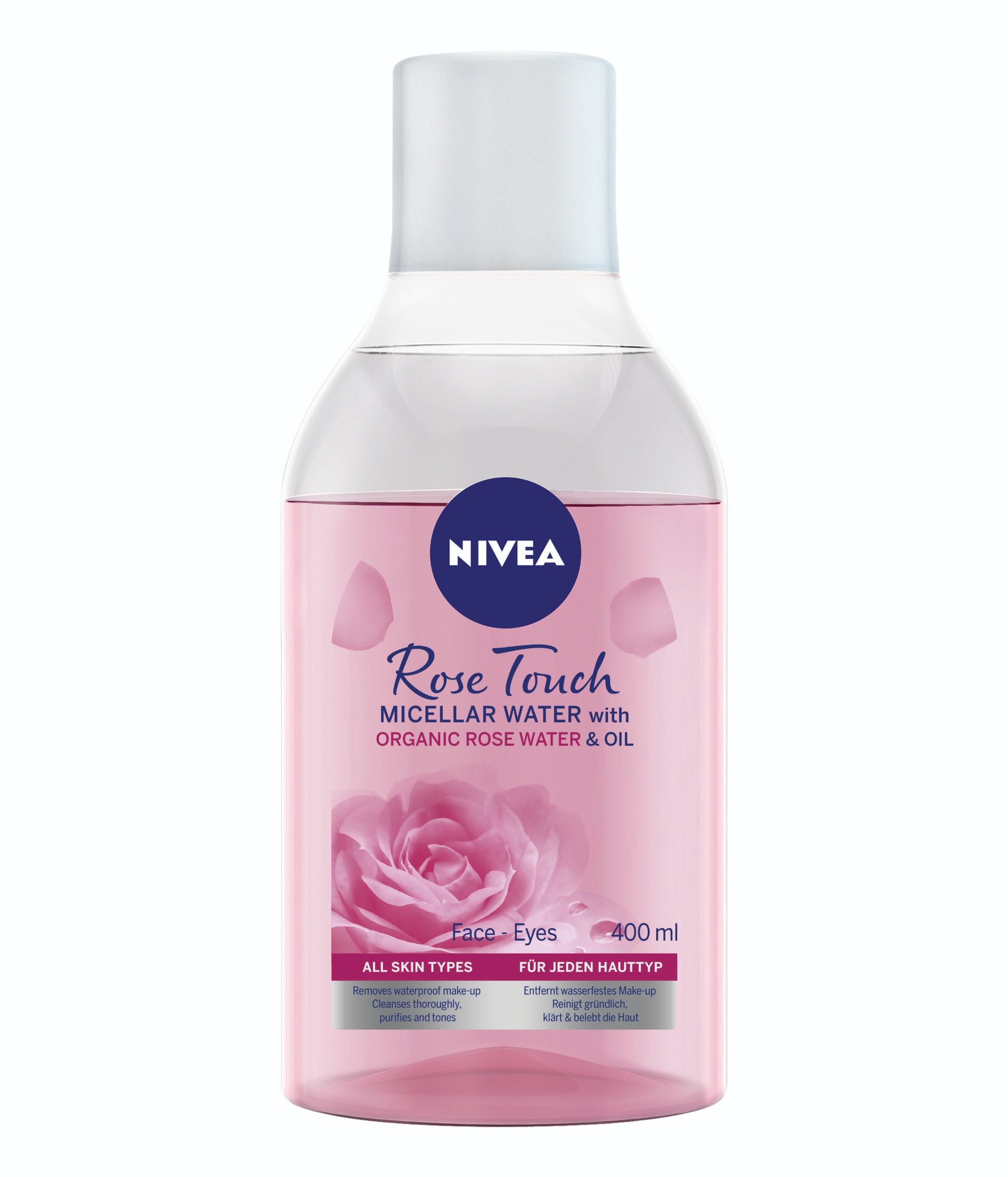 Drogerie a kosmetika - Nivea MicellAir Dvoufázová čisticí micelární voda s růžovou vodou 400 ml