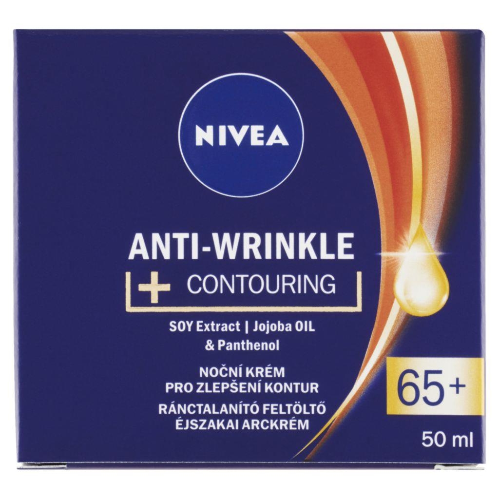 Drogerie a kosmetika - Nivea Noční krém pro zlepšení kontur 65+ 50 ml