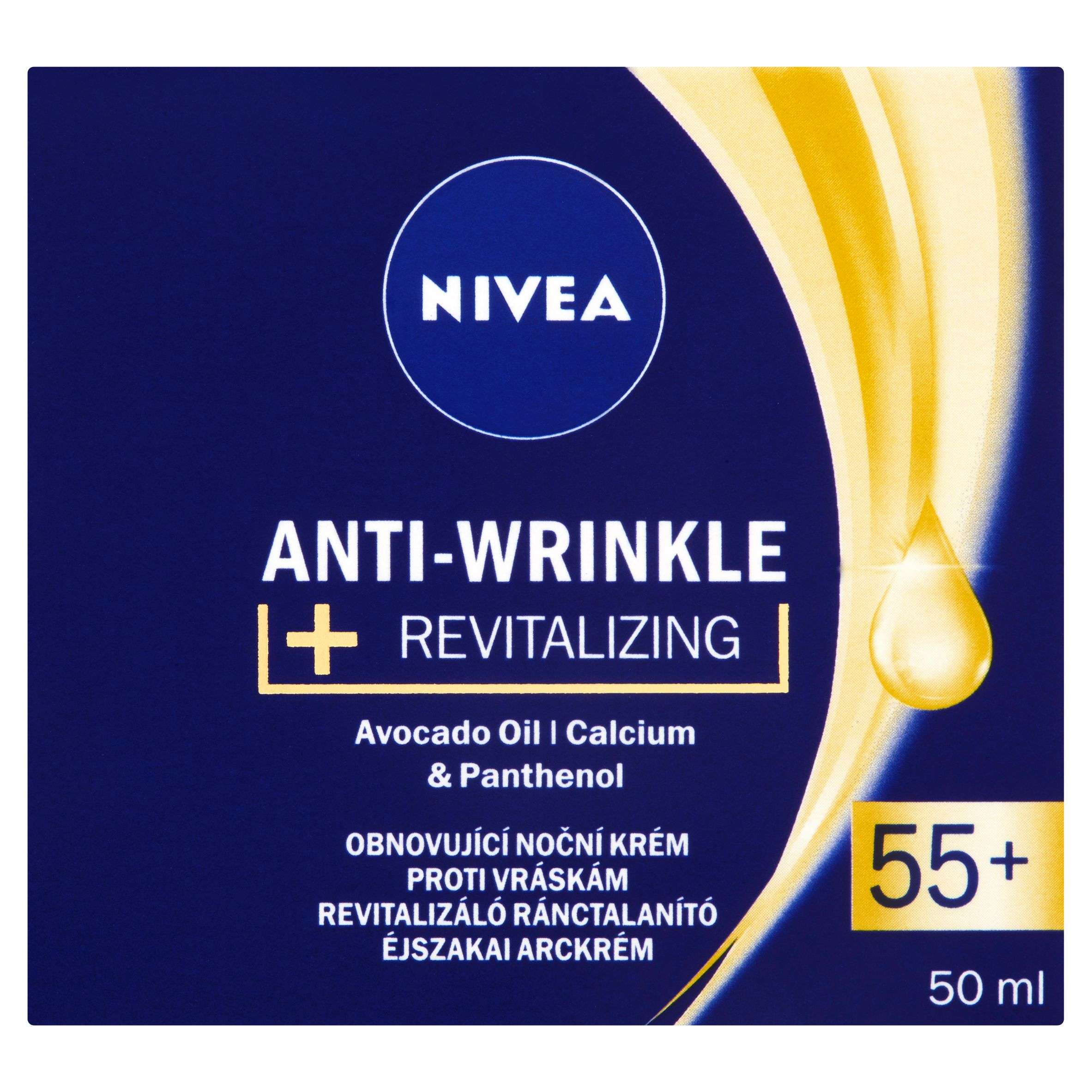 Drogerie a kosmetika - Nivea Obnovující noční krém proti vráskám 55+ 50 ml