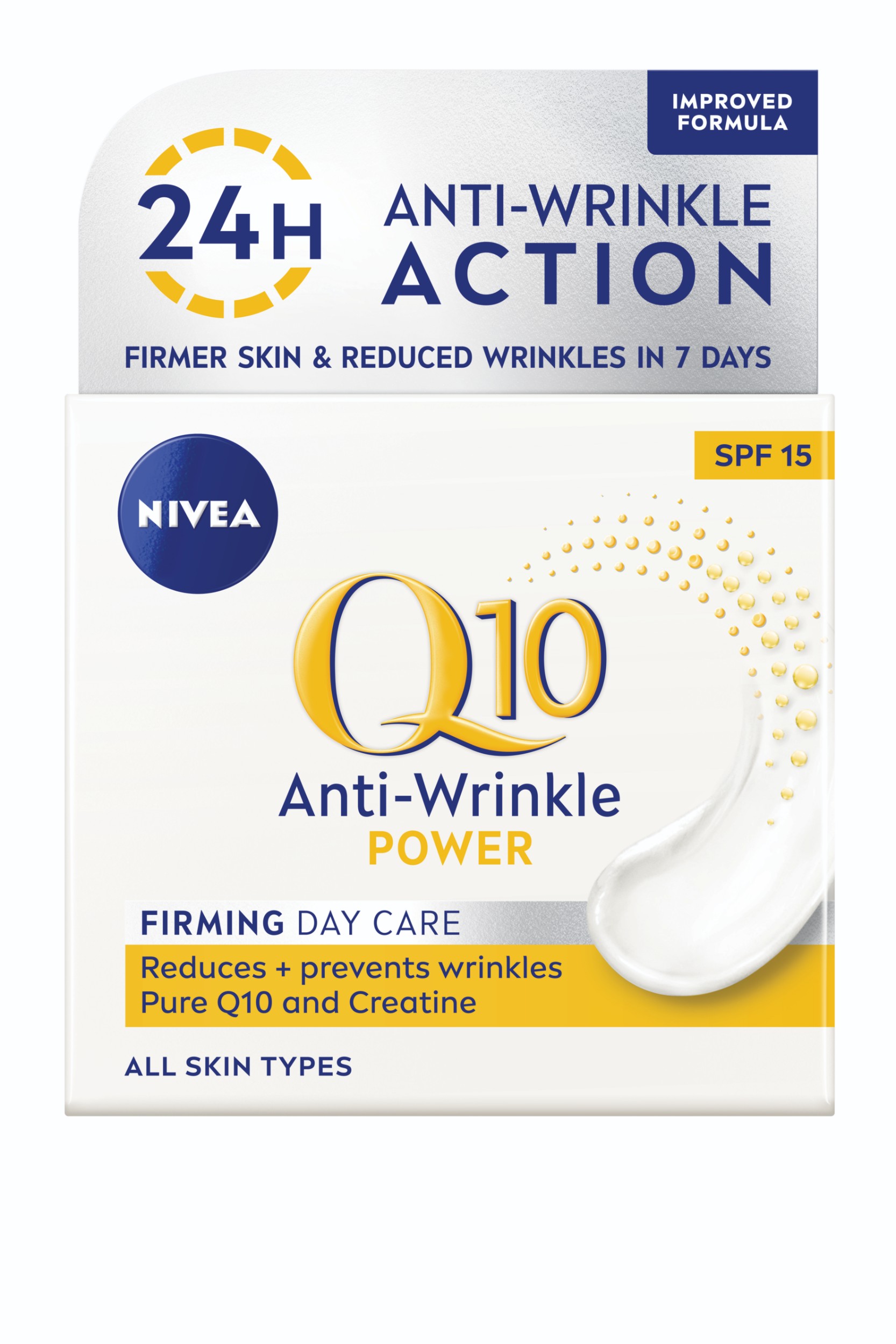 Drogerie a kosmetika - Nivea Q10 Plus Denní krém proti vráskám OF 15 50 ml