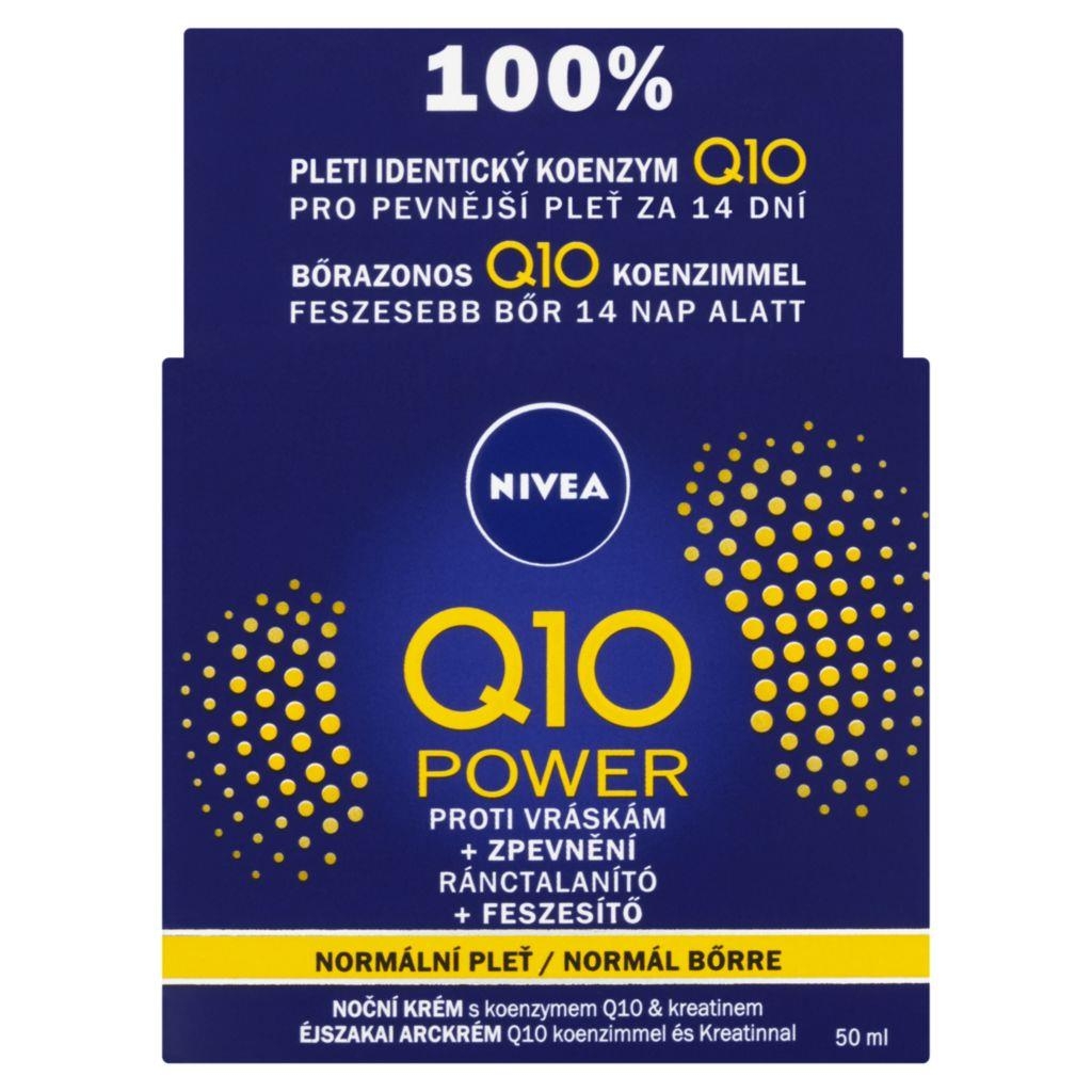 Drogerie a kosmetika - Nivea Q10 Plus noční krém proti vráskám 50 ml