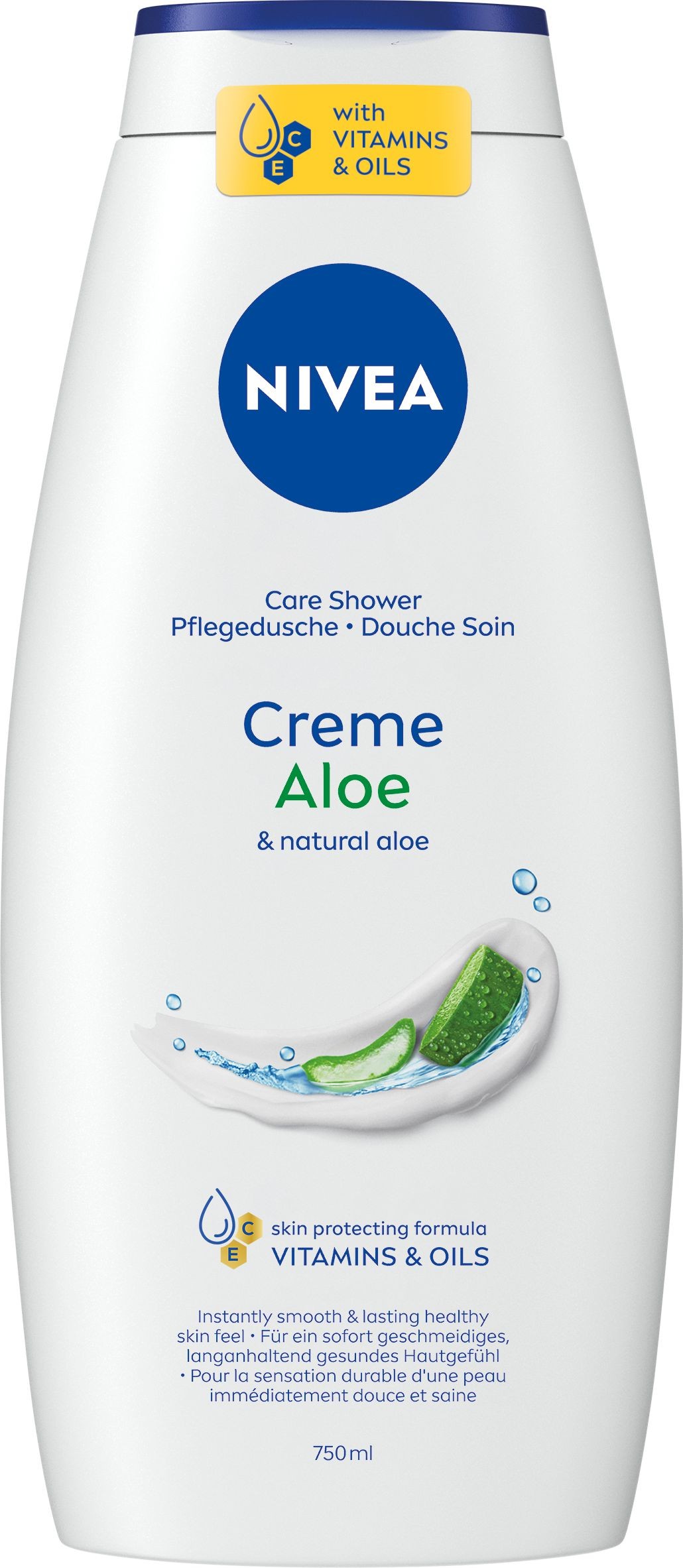 Drogerie a kosmetika - Nivea Sprch. gel CRM ALOE 750ML