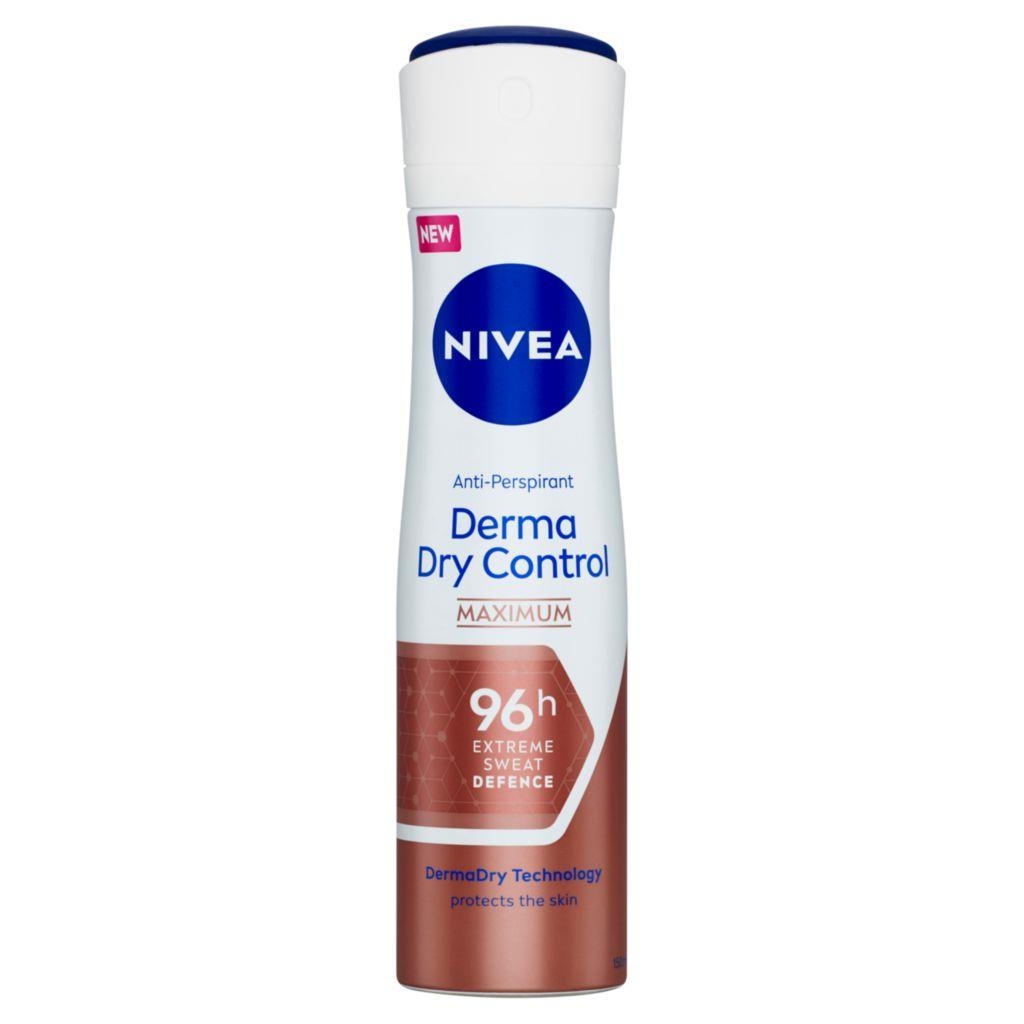 Drogerie a kosmetika - Nivea Sprej Antiperspirant Derma Dry Control 150 ml