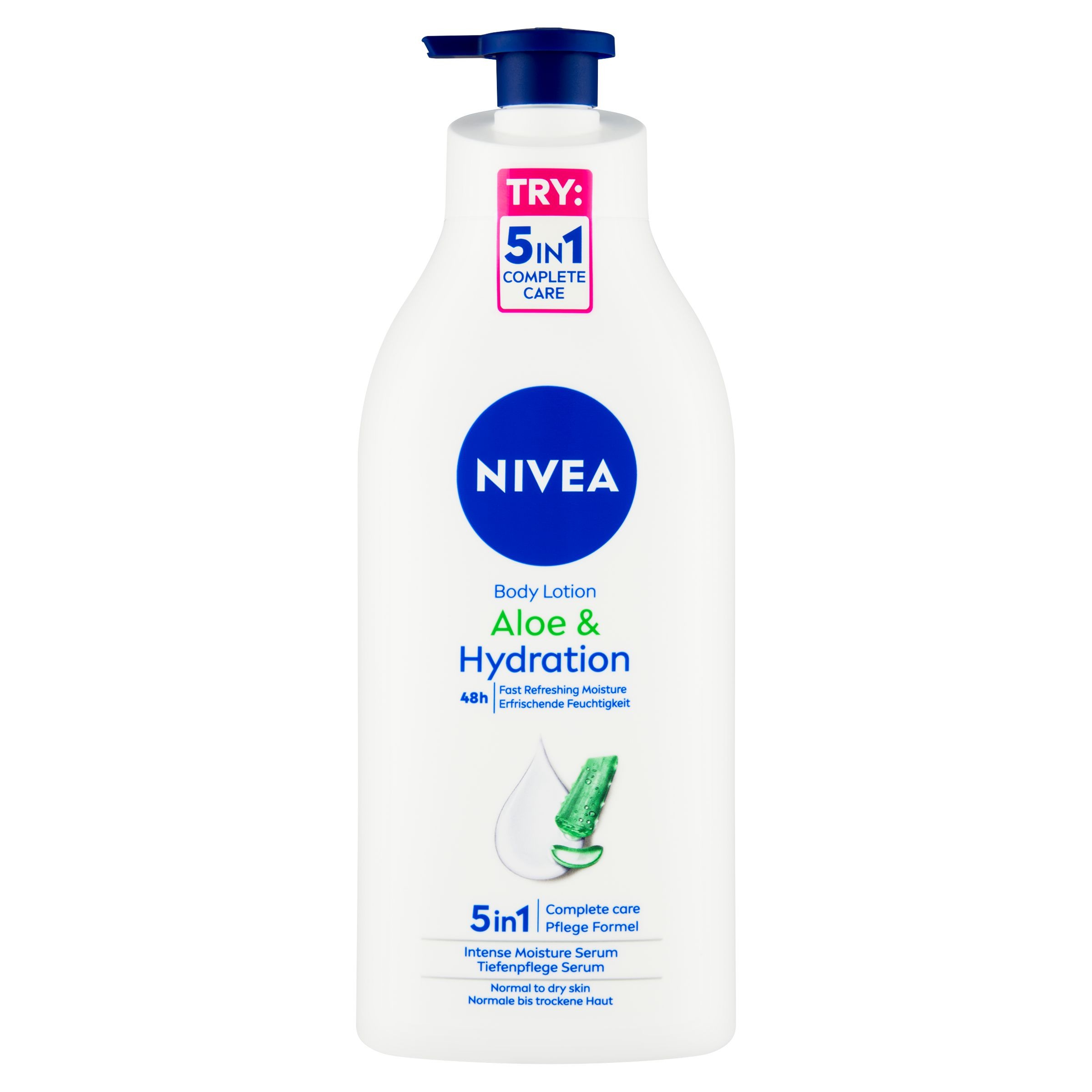 Drogerie a kosmetika - Nivea Tělové mléko Aloe&Hydration 625m