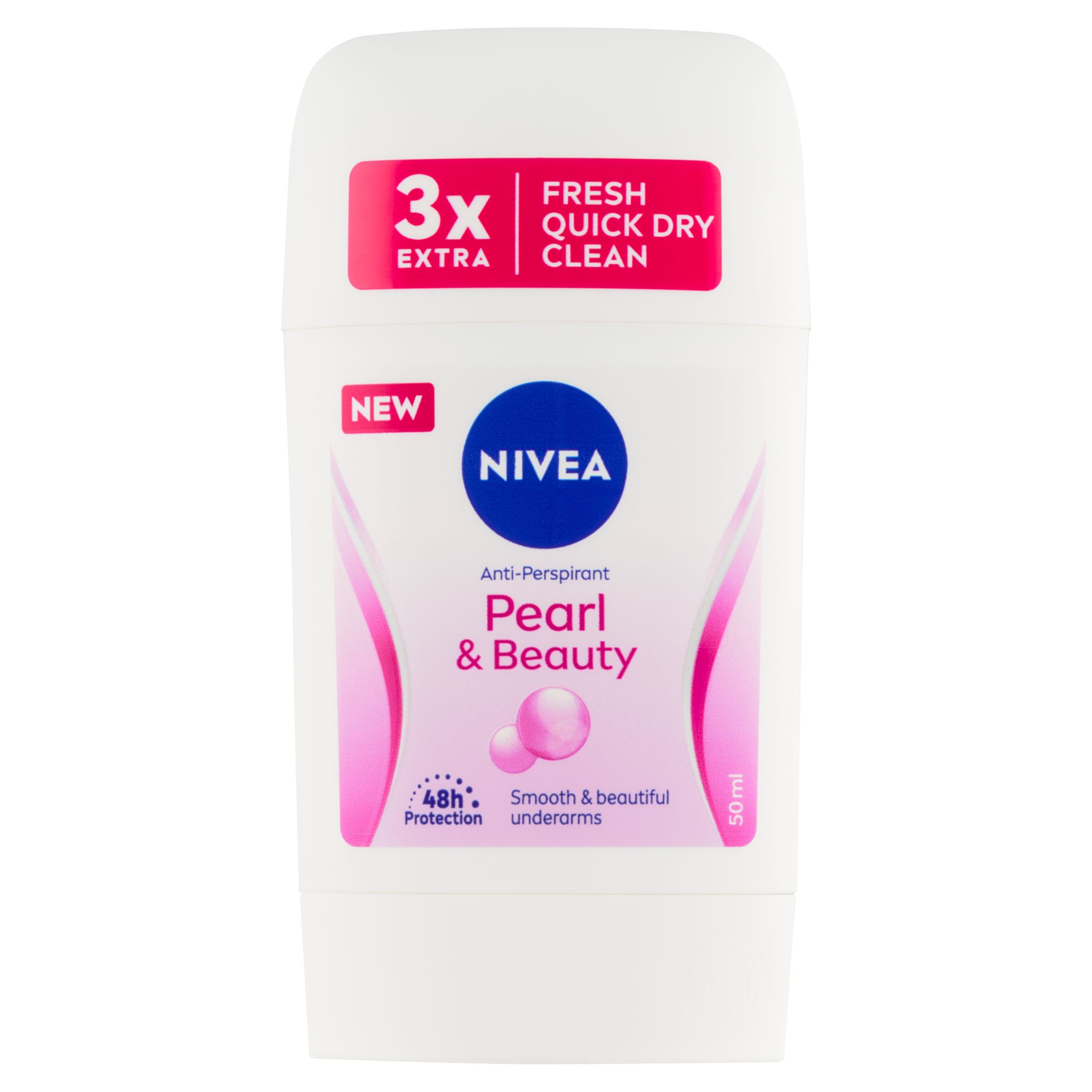 Drogerie a kosmetika - Nivea Tuhý Antiperspirant Pearl&Beauty 50 ml