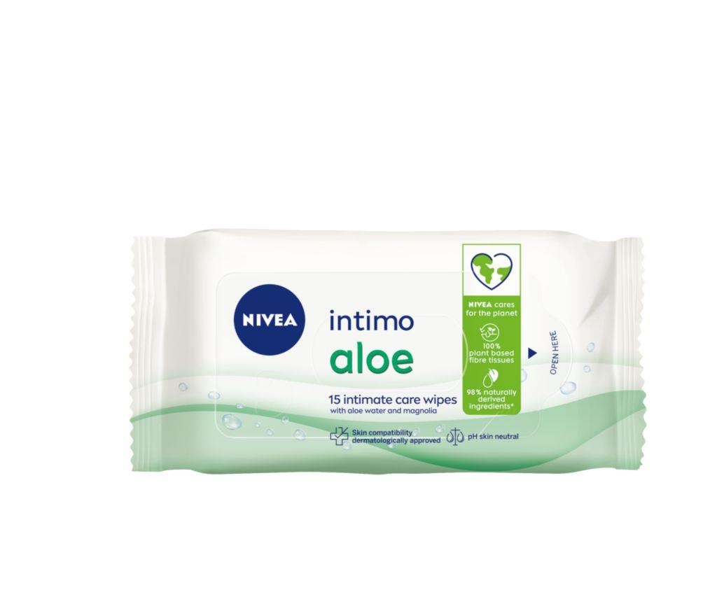 Drogerie a kosmetika - Nivea Ubrousky pro intimní hygienu Aloe 15 ks