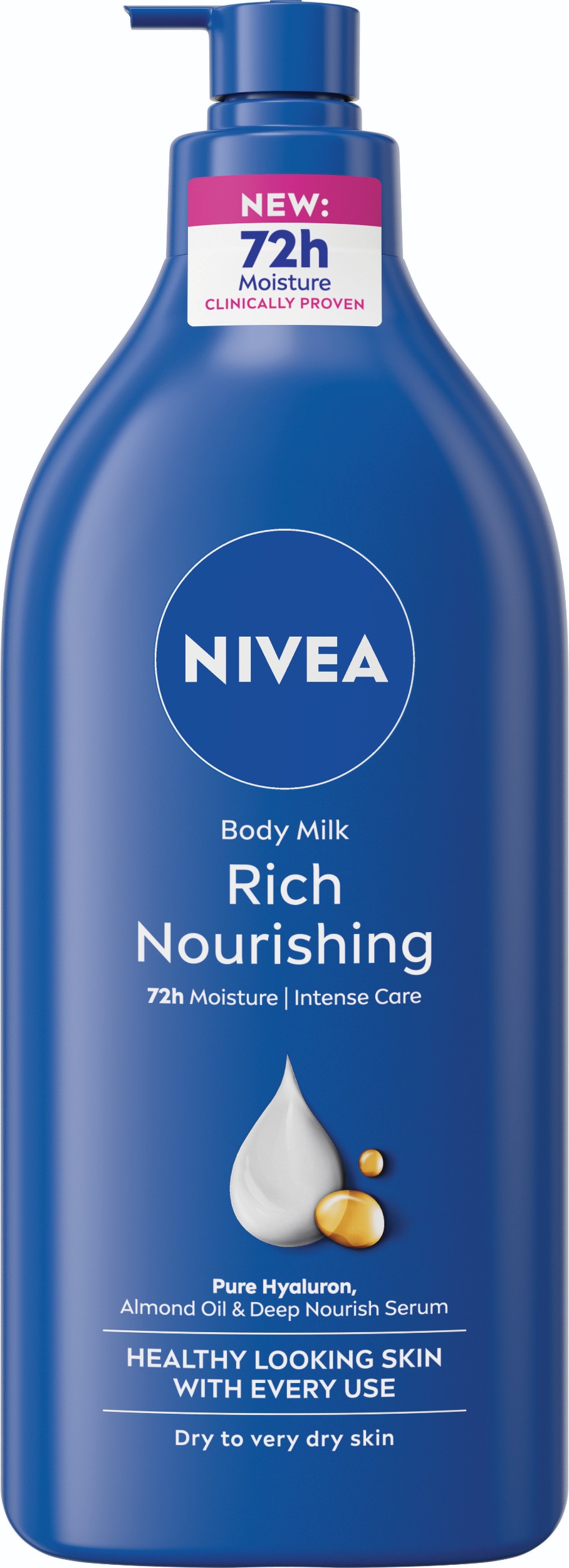 Drogerie a kosmetika - Nivea Výživné tělové mléko Body Milk 625ml