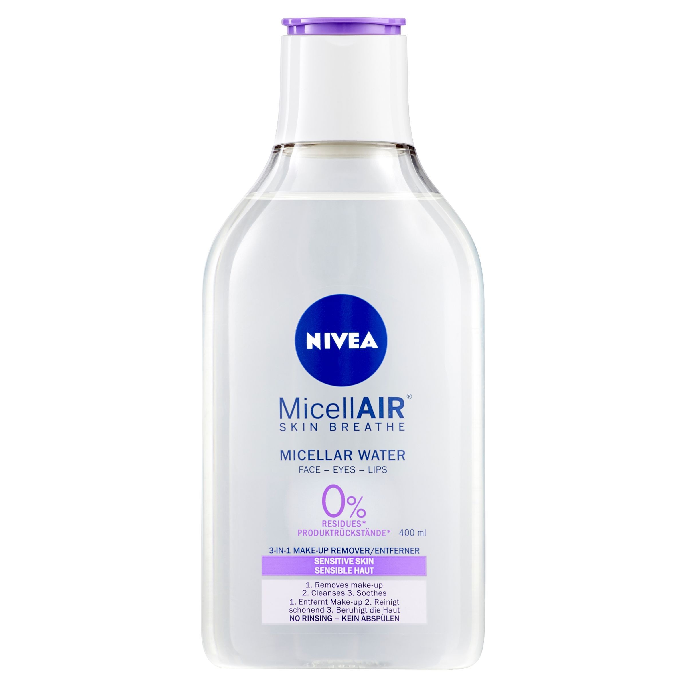 Drogerie a kosmetika - Nivea Zklidňující pečující micelární voda 400 ml