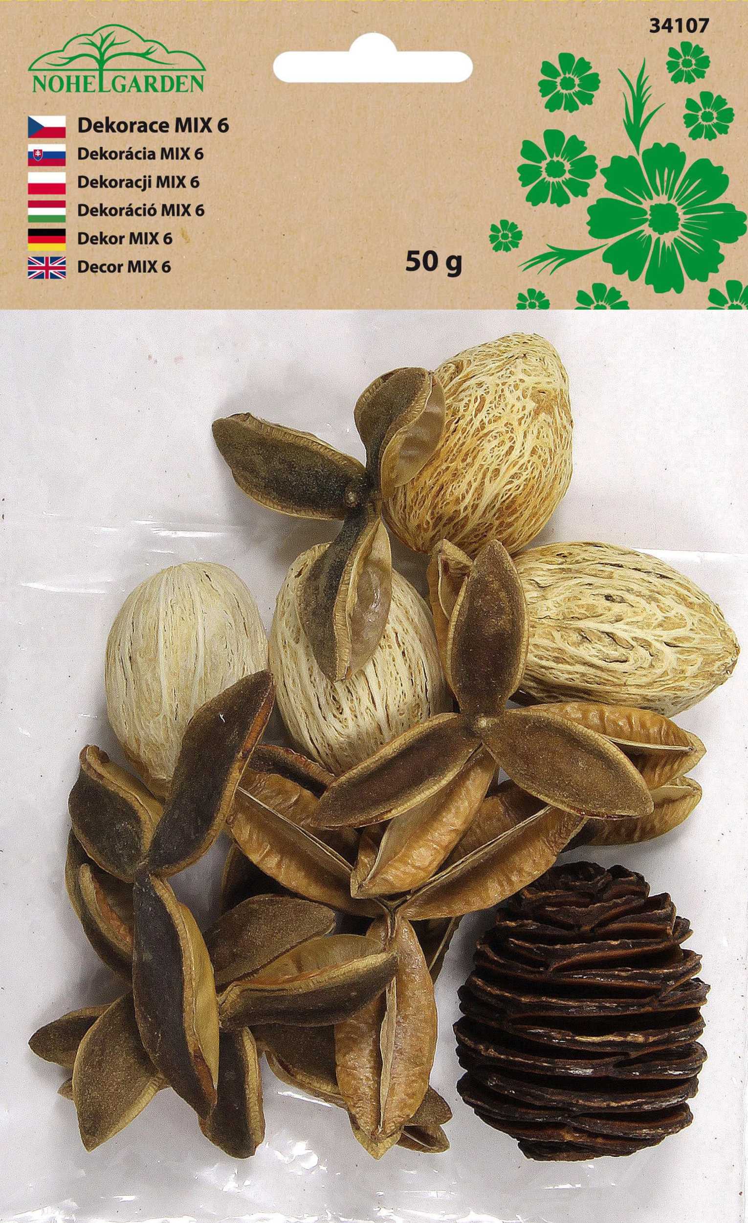 Domácnost a Zahrada - Nohel Garden Dekorace sušiny MIX 6 50g