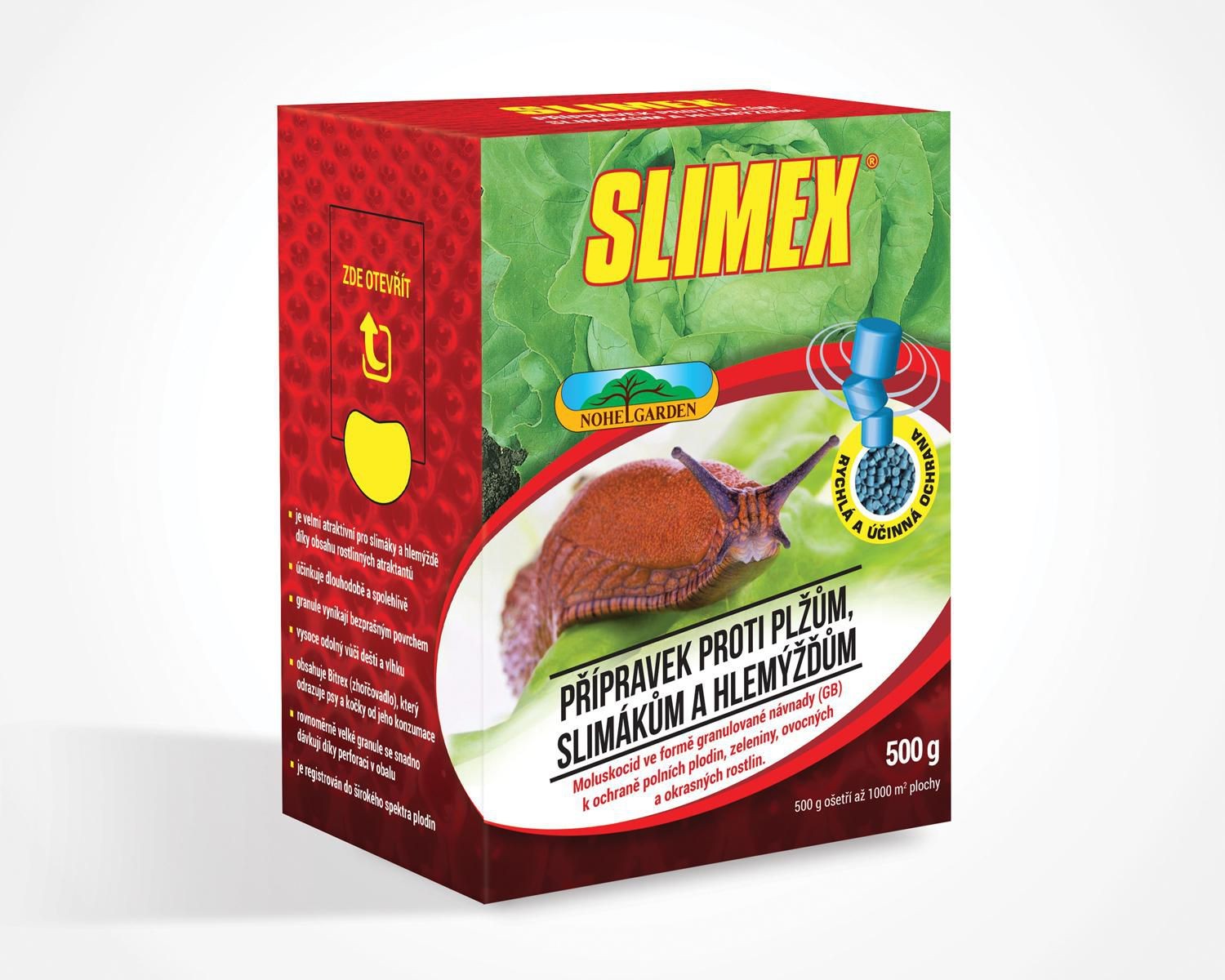 Domácnost a Zahrada - Nohel Slimex proti plžům, slimákům a hlemýžďům 500g