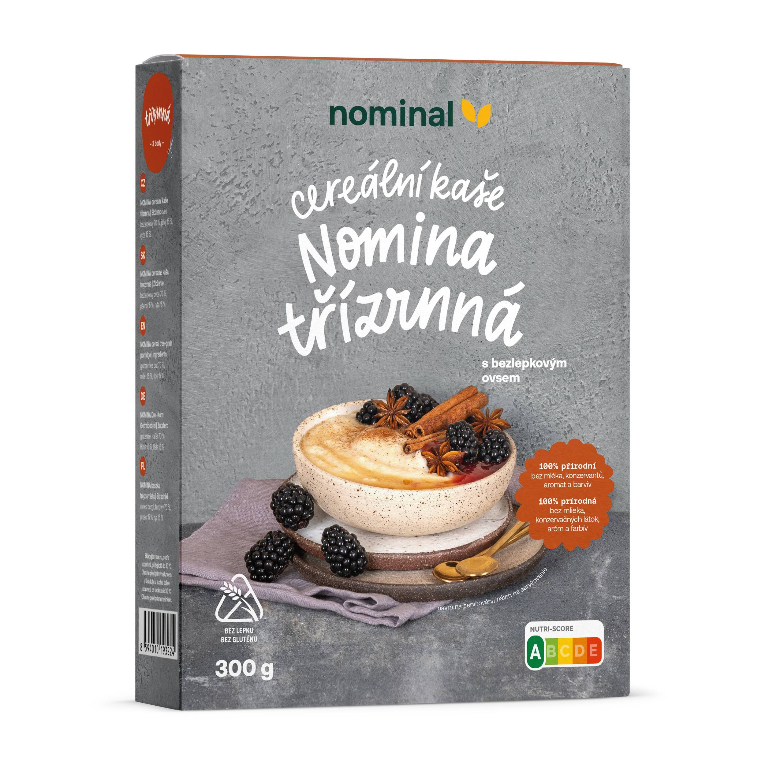Zdravý svět - Nominal cereální kaše Nomina třízrnná 300g