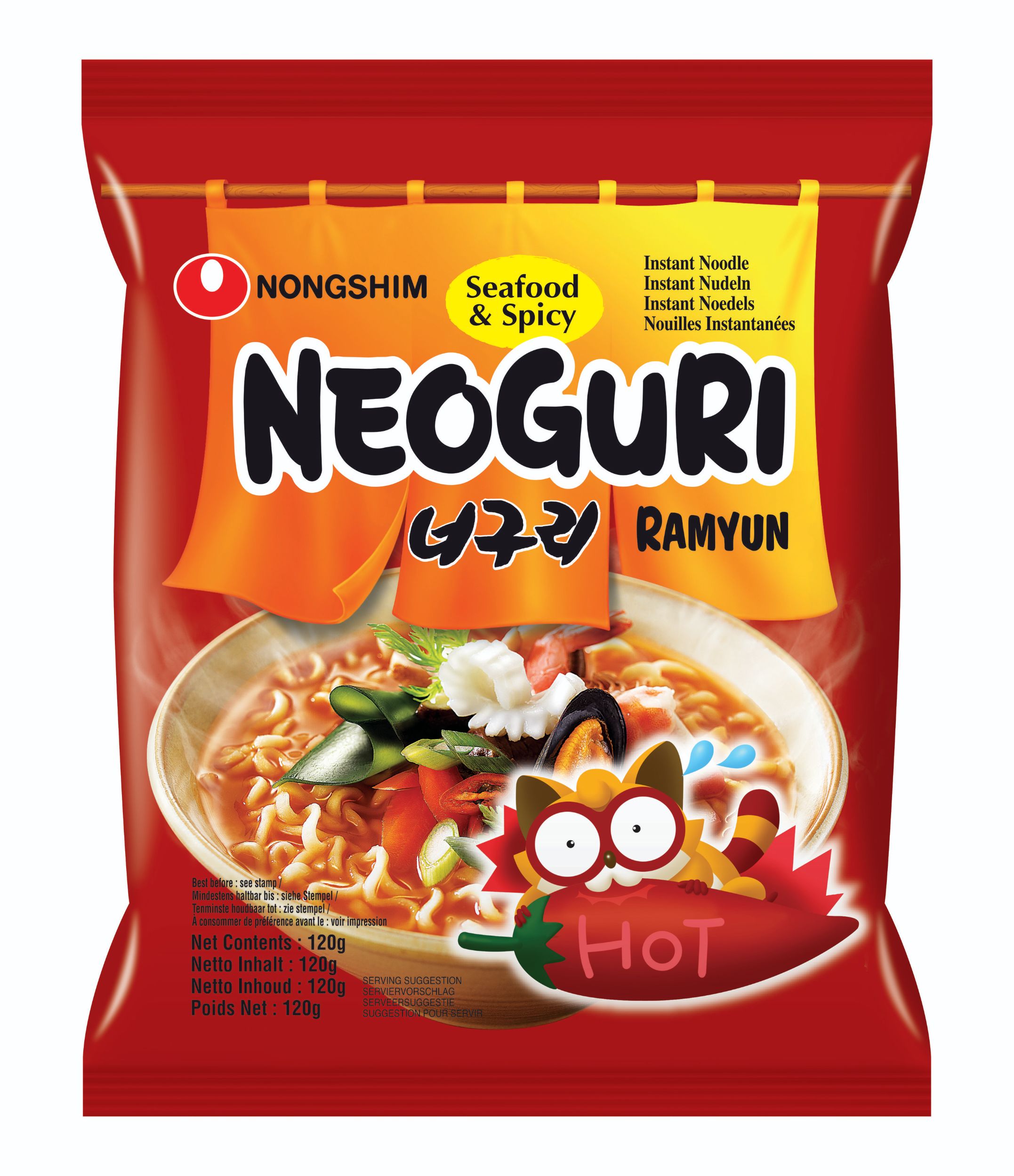 Trvanlivé potraviny - Nongshim Neoguri (Hot) Neoguri (Hot) 120g