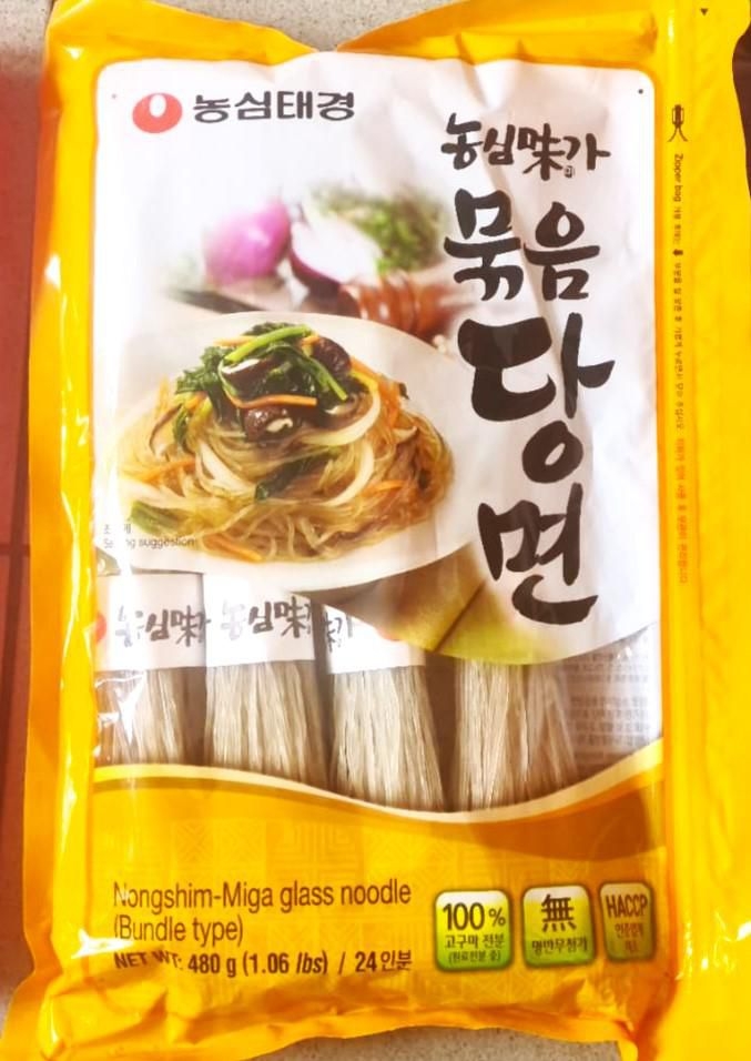 Trvanlivé potraviny - Nongshim Taekyung Skleněné nudle ze sladkých brambor ve svazku  480g