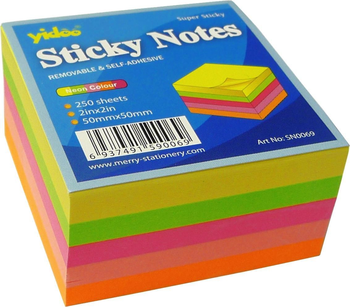 Notes 50 x 50 mm 250 ks-0