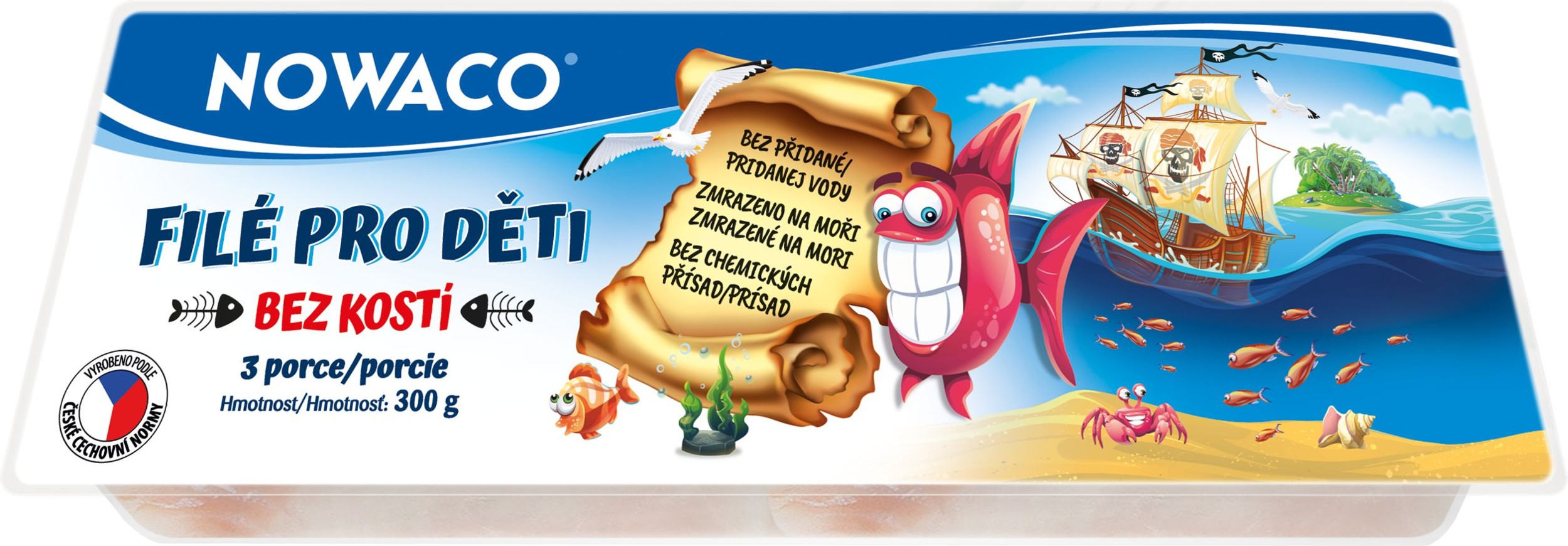 Mražené potraviny - Nowaco Filé pro děti mražené 300g