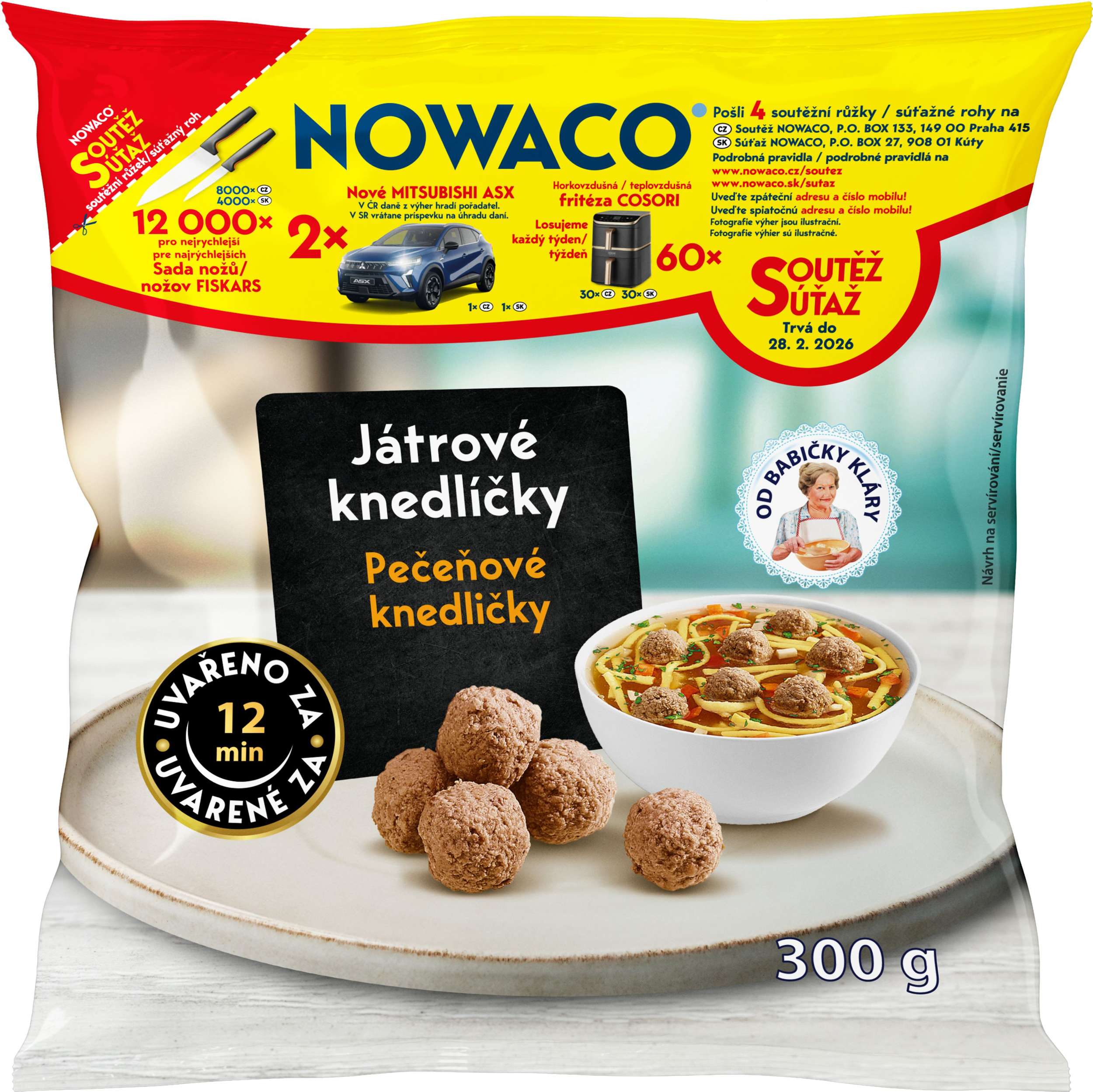 Mražené potraviny - Nowaco Játrové knedlíčky 300g mražené