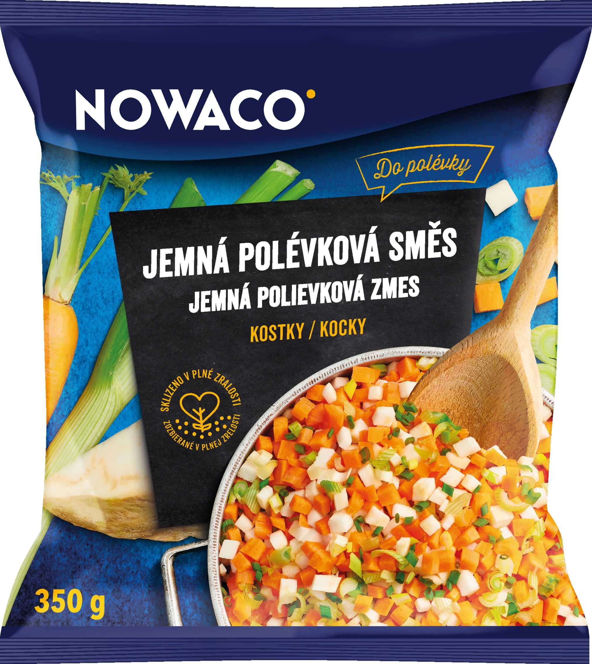 Mražené potraviny - Nowaco Jemná polévková kostka zeleninová směs mražená 350g