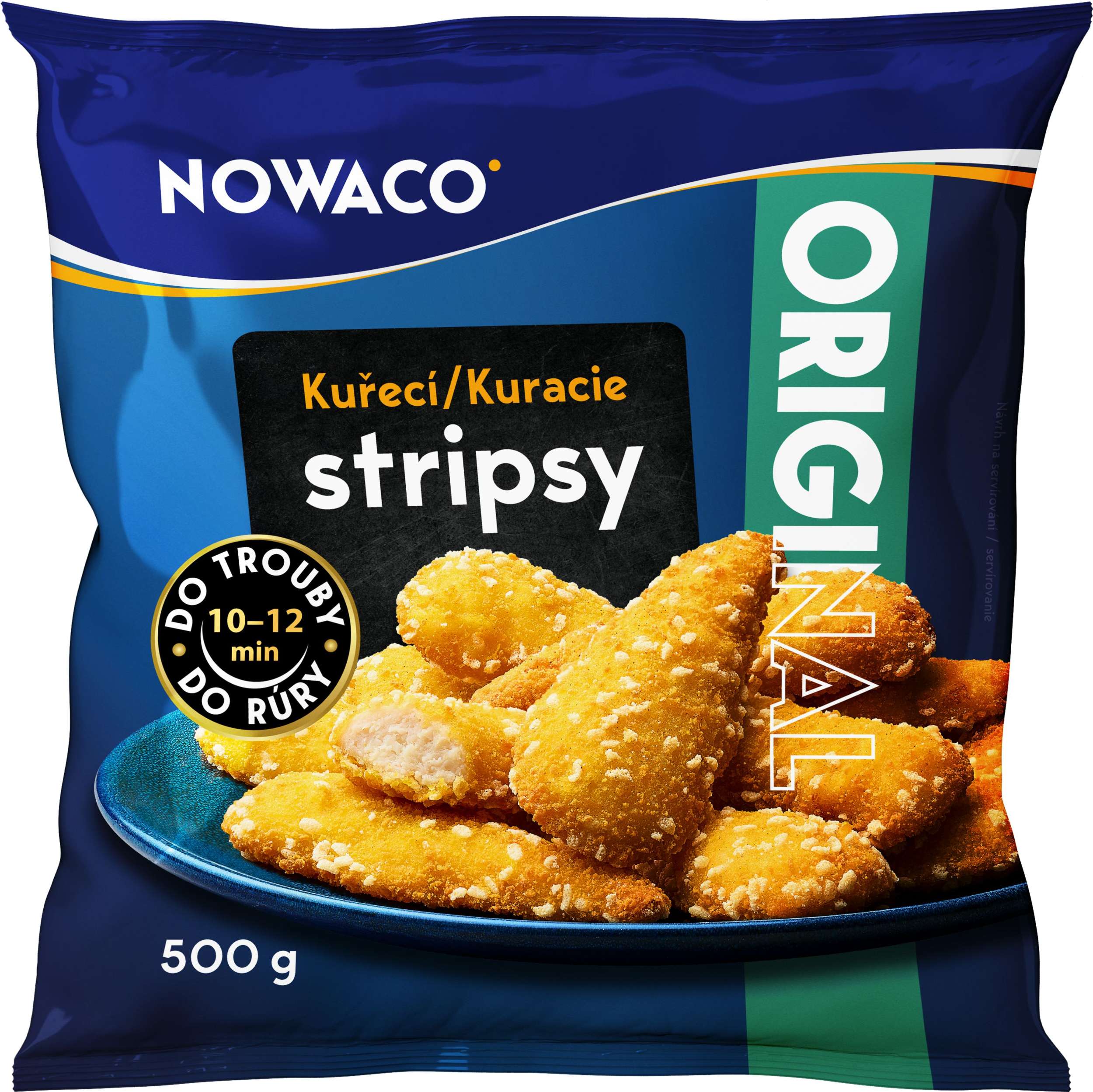 Mražené potraviny - Nowaco Kuřecí stripsy obalované mražené 500g